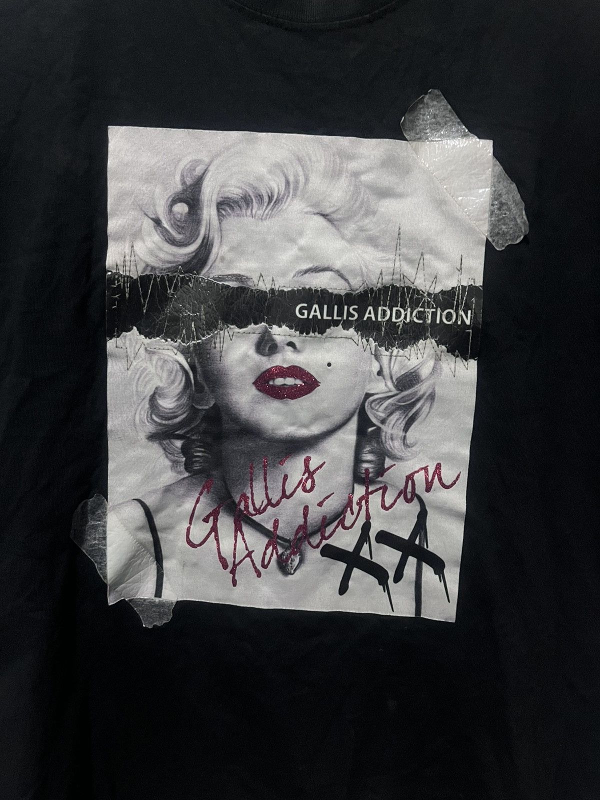 Band Tees Gallis Addiction Marilyn Monroe Streetwear T-Shirt Black Size US L / EU 52-54 / 3 - 2 Thumbnail