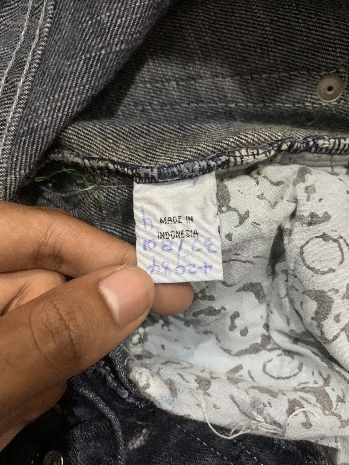 Japanese Brand Vintage Buddhist Punk Skull All Over Print Flared Jeans Size US 27 - 14 Thumbnail