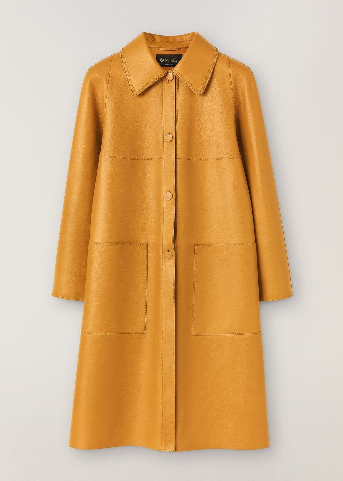 image of Loro Piana O1Loc1C0124 Coat In Yellow, Women's (Size Small)