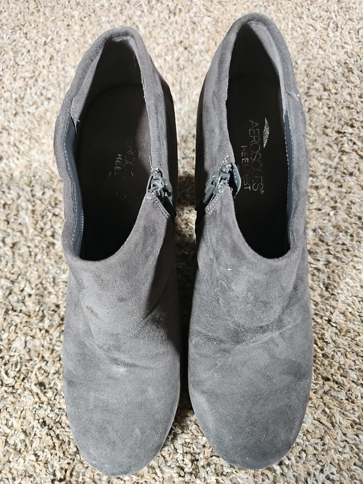 Other Aerosoles HEELREST Shoes Womens Gray Suede Heels Sz US9 EUR7 Size US 9 / IT 39 - 2 Thumbnail