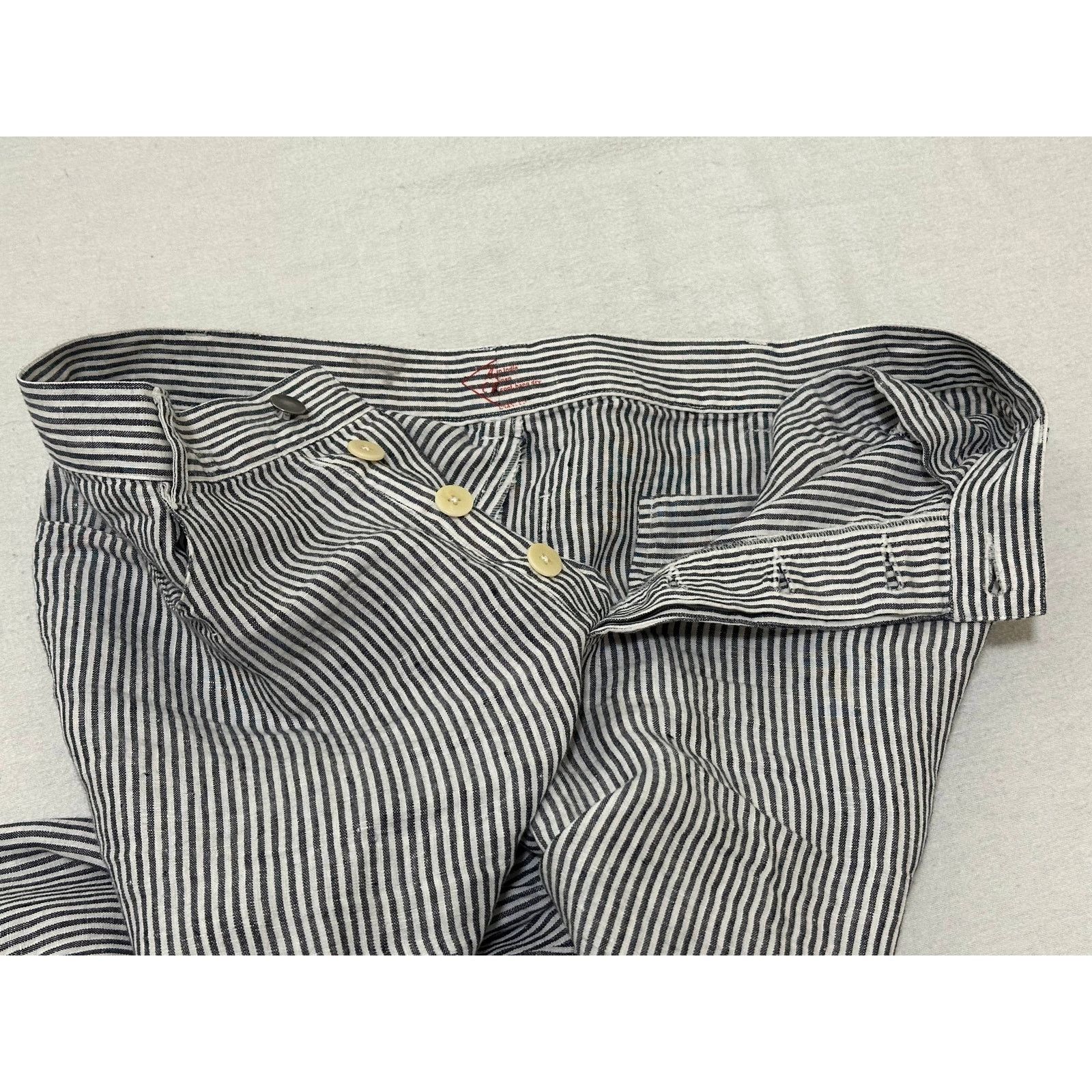 Alex Crane Alex Crane striped linen pants size S Size US 30 / EU 46 - 4 Thumbnail