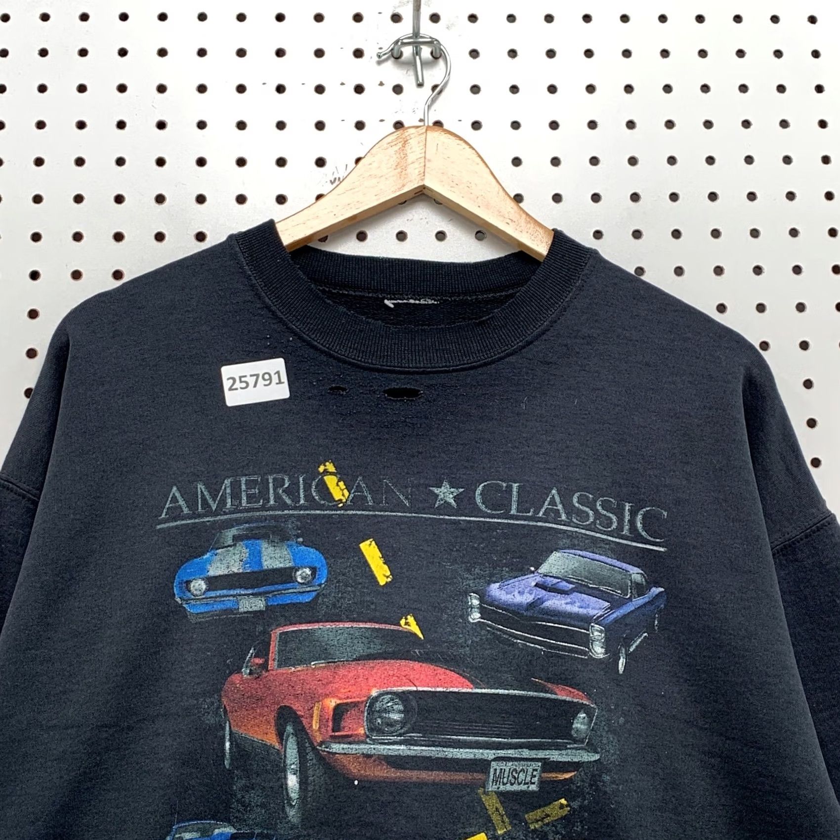 Vintage VINTAGE American Classic Muscle Cars Crewneck Sweatshirt Black Adult L 90s Cars Mens Size US L / EU 52-54 / 3 - 2 Thumbnail