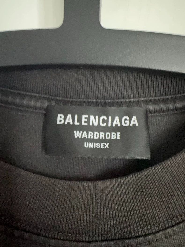 Balenciaga Balenciaga Solid color Logo embroidered round neck loose s Size US XS / EU 42 / 0 - 5 Thumbnail