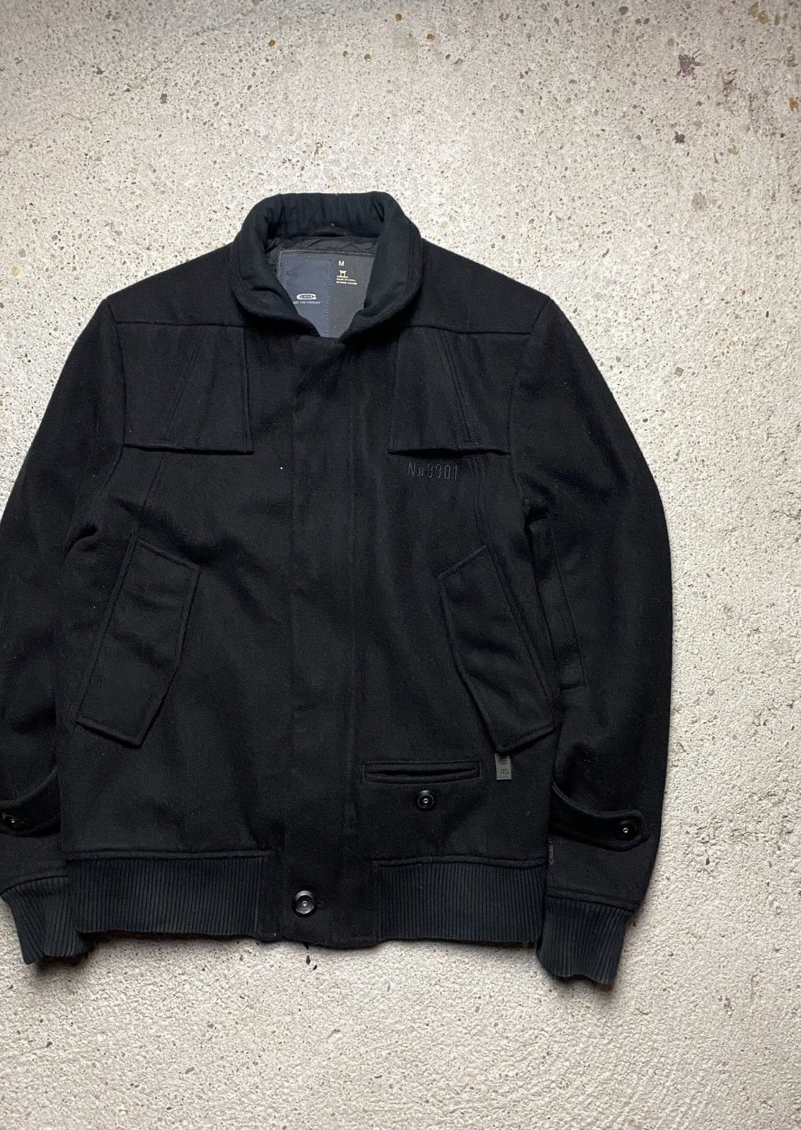 G-Star G star bomber wool jacket old money black Size US M / EU 48-50 / 2 - 3 Thumbnail