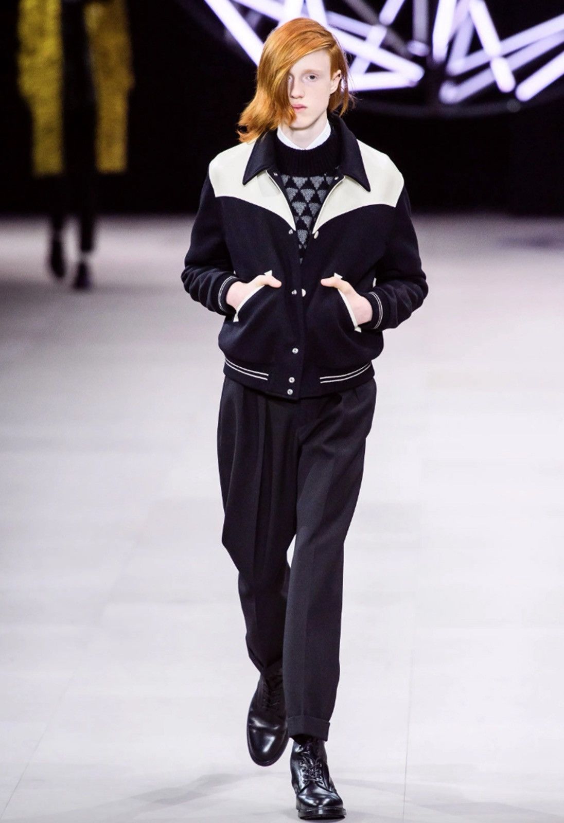 Celine CELINE By HEDI SLIMANE F/W 2019 Western Teddy Jacket 48 Size US M / EU 48-50 / 2 - 2 Thumbnail