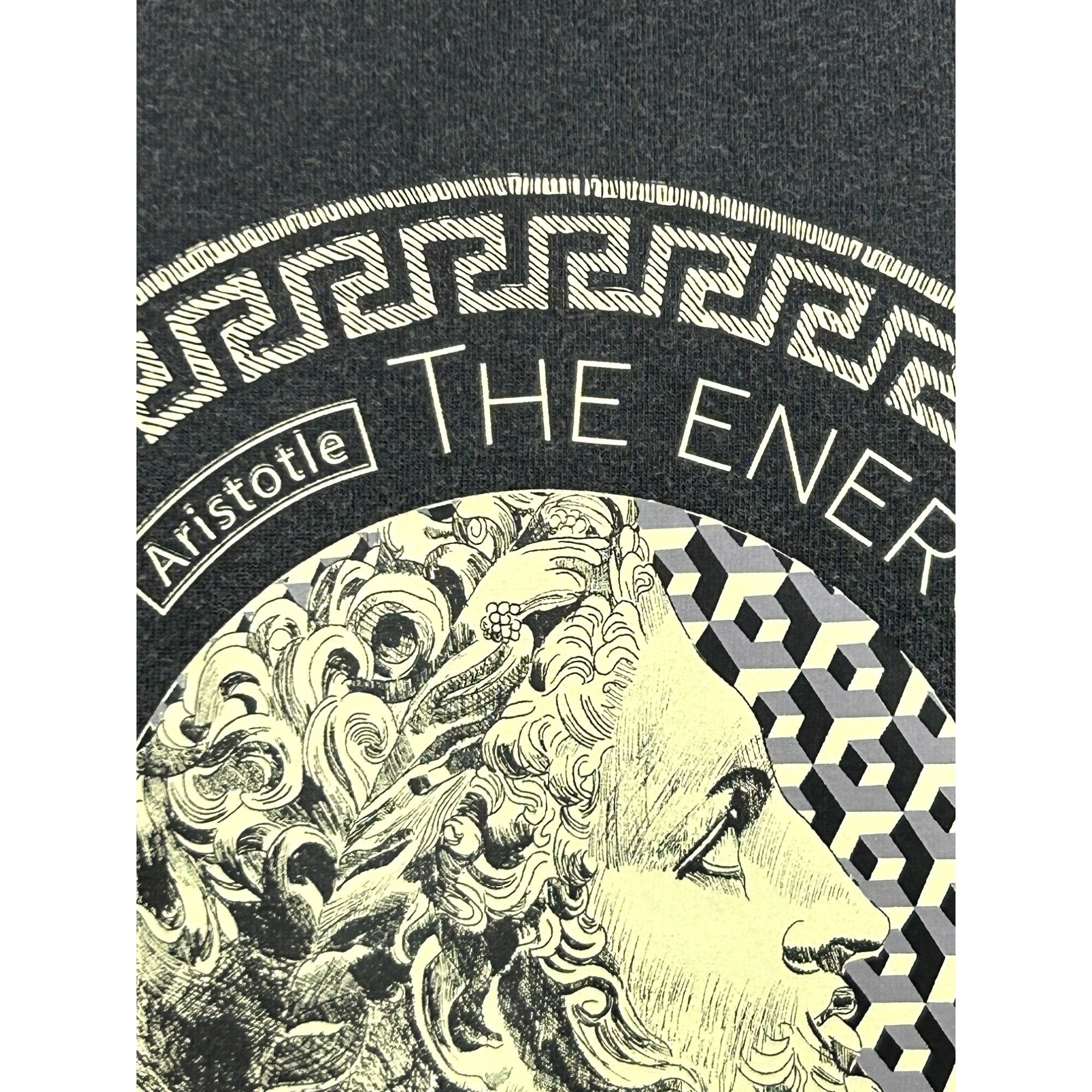 Other Zoe Mens Graphic T-Shirt Black XL Aristotle Greece Energy Mi Size US XL / EU 56 / 4 - 10 Thumbnail