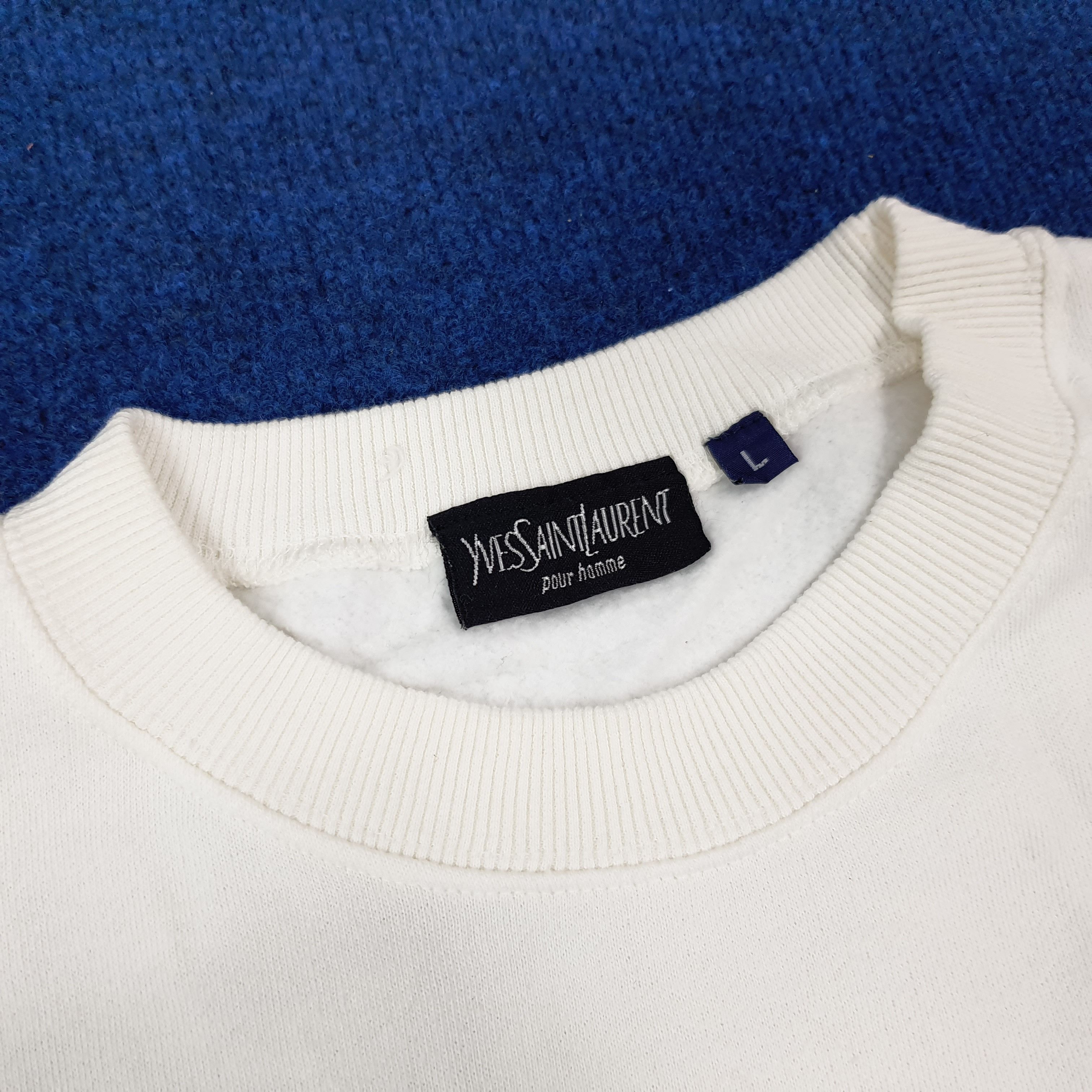 Yves Saint Laurent Vintage YSL Yves Saint Laurent Embroidery Sweatshirt C275N23 Size US L / EU 52-54 / 3 - 7 Thumbnail