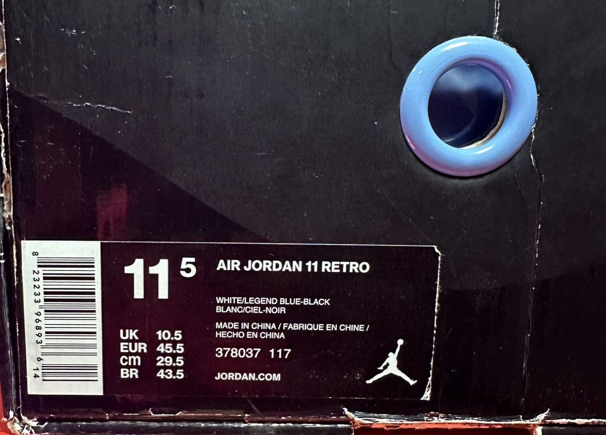 Jordan Brand Size 11.5 - Jordan 11 Retro High Legend Blue Size US 11.5 / EU 44-45 - 7 Thumbnail