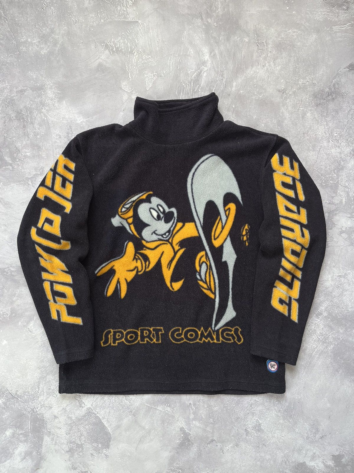 Disney 90S Sport Comics Mickey Mouse High Neck Fleece Snowboarding Size US S / EU 44-46 / 1 - 1 Thumbnail
