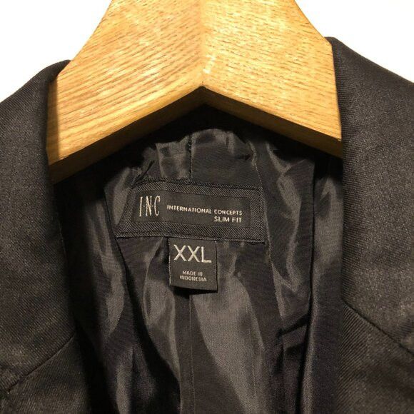 I.N.C INC MEN'S BLACK SPORT COAT BLAZER JACKET SIZE: XXL Size US XXL / EU 58 / 5 - 5 Thumbnail