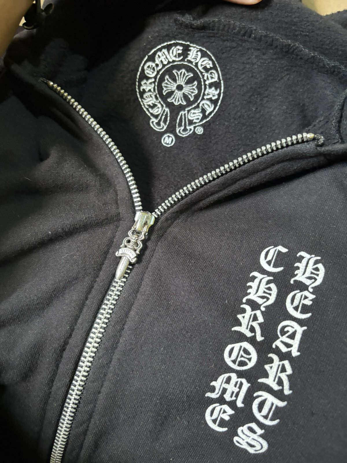 Chrome Hearts ❌SOLD OUT❌Chrome hearts cemetery Dagger ziphoodie black Size US M / EU 48-50 / 2 - 6 Thumbnail