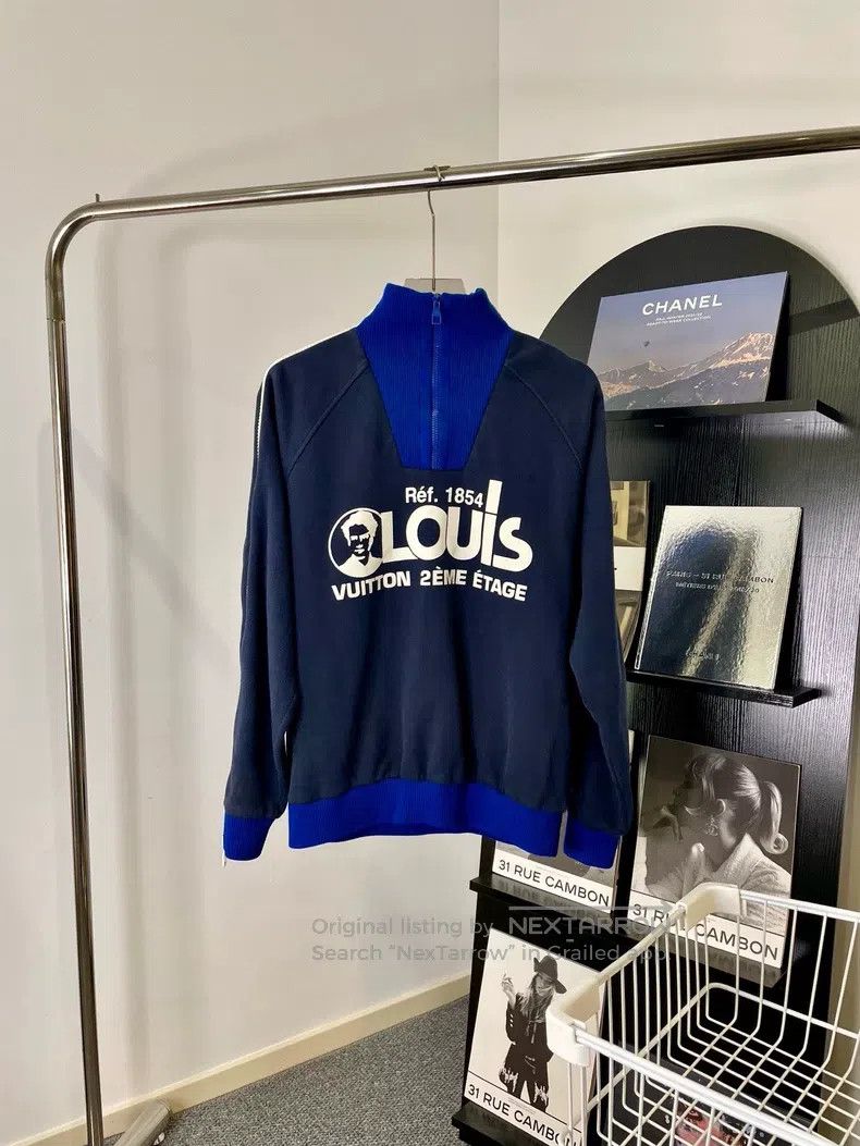 Louis Vuitton Louis Vuitton Martin Luther logo half zip sweatshirt Size US M / EU 48-50 / 2 - 1 Thumbnail