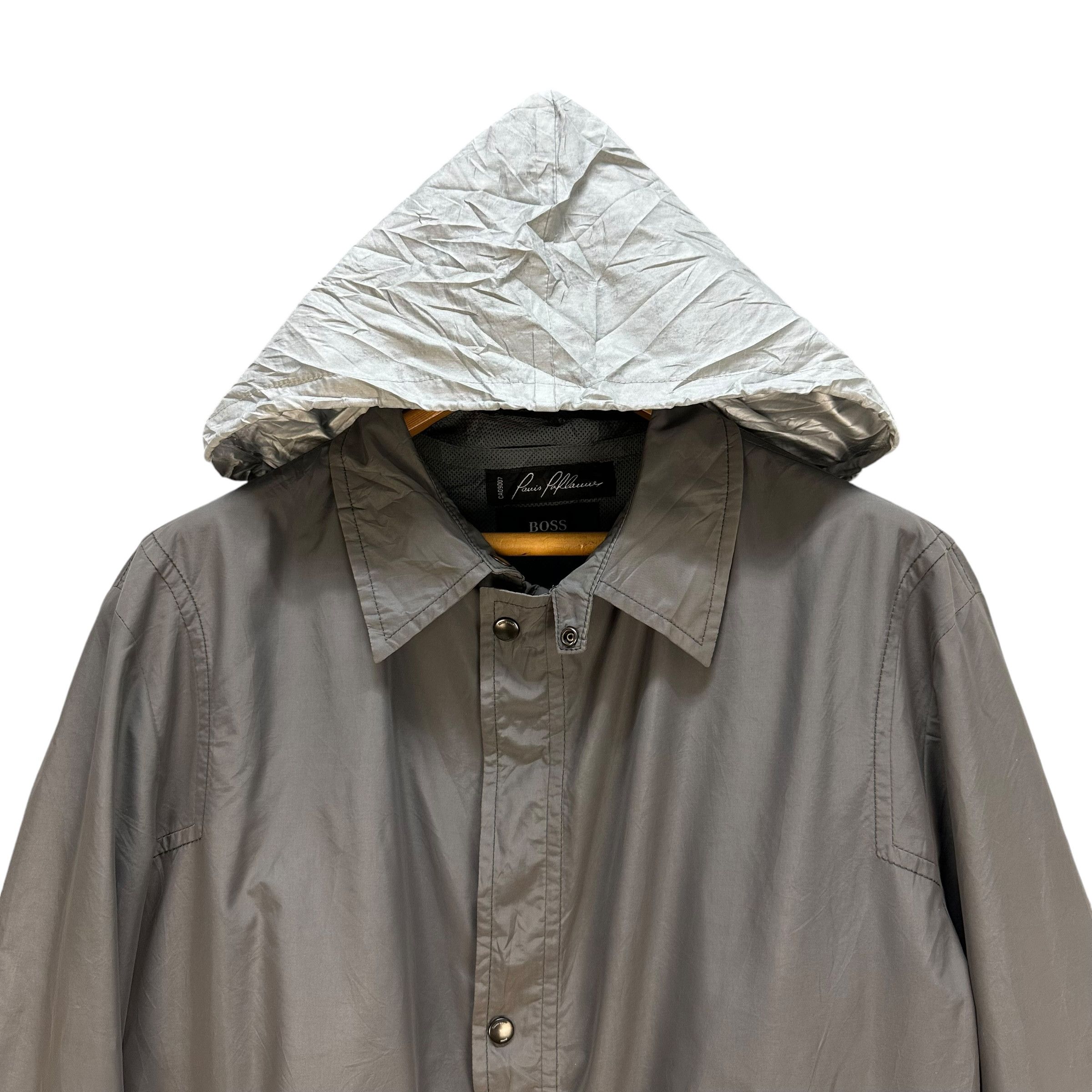 Hugo Boss HUGO BOSS Hooded Light Coat Jacket #A59-1362 Size US L / EU 52-54 / 3 - 13 Thumbnail