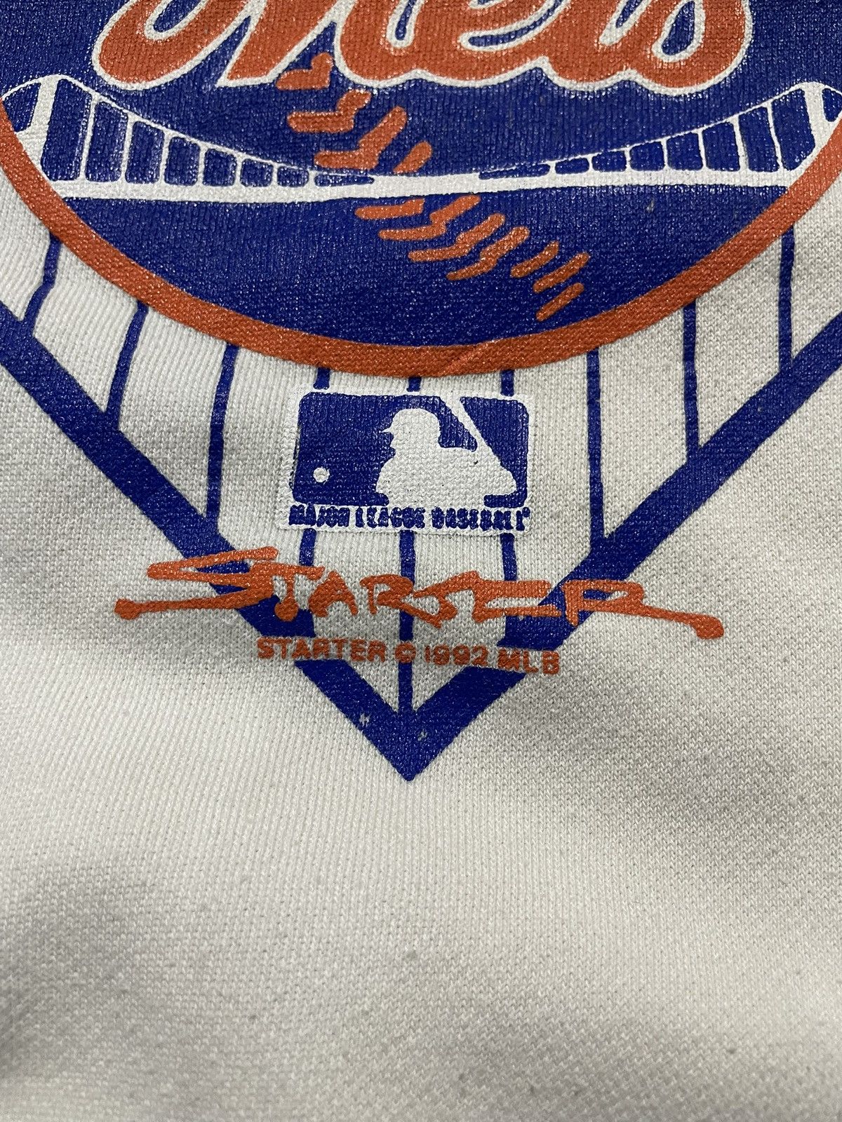 Starter Vintage Crewneck Starter ⓒ1992 MLB New York Mets • SSOOLLDD Size US L / EU 52-54 / 3 - 3 Thumbnail