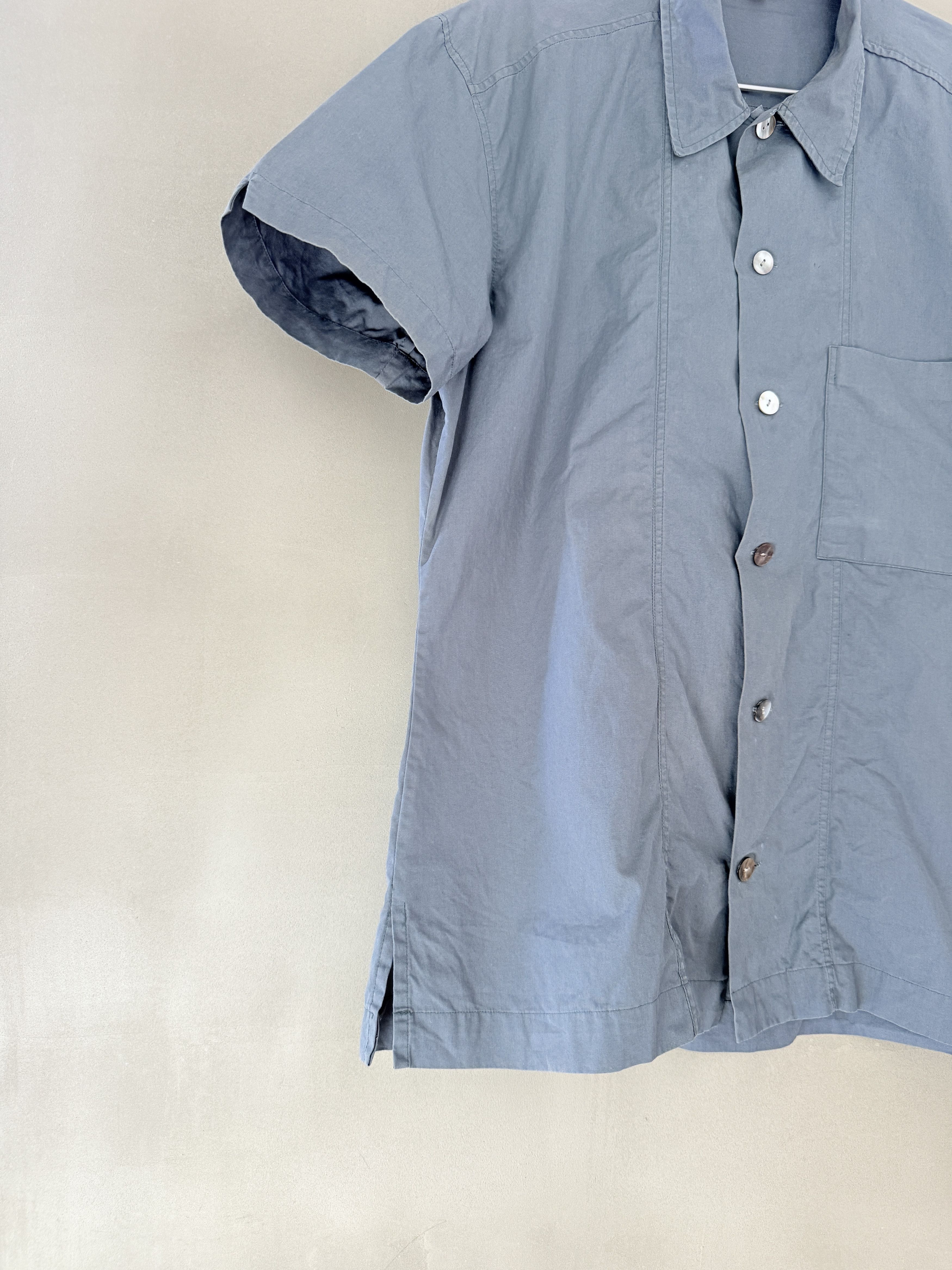 90s Dries Van Noten Mens Grey Cotton Shirt Collector Item