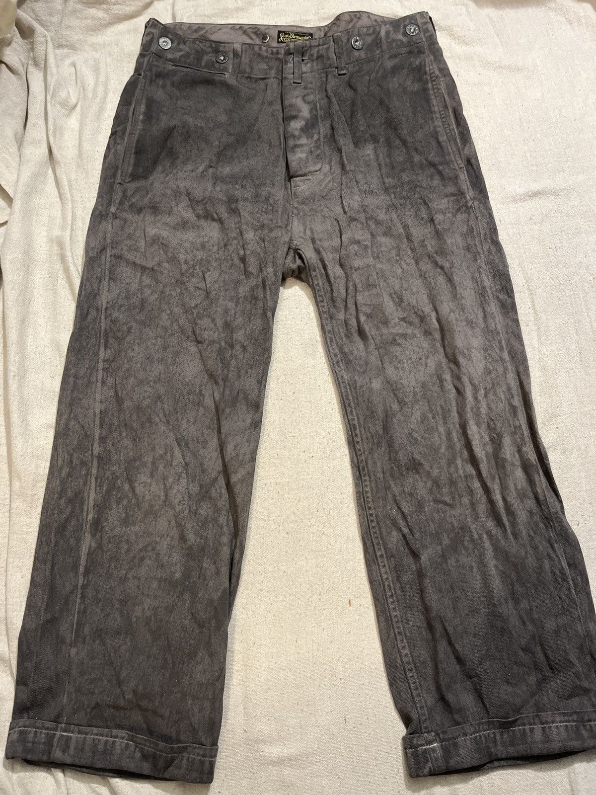 image of Levis x Levis Vintage Clothing Levi’S Lvc Vintage Clothing Dusty Dyed Work Pants 30 in Charcoal