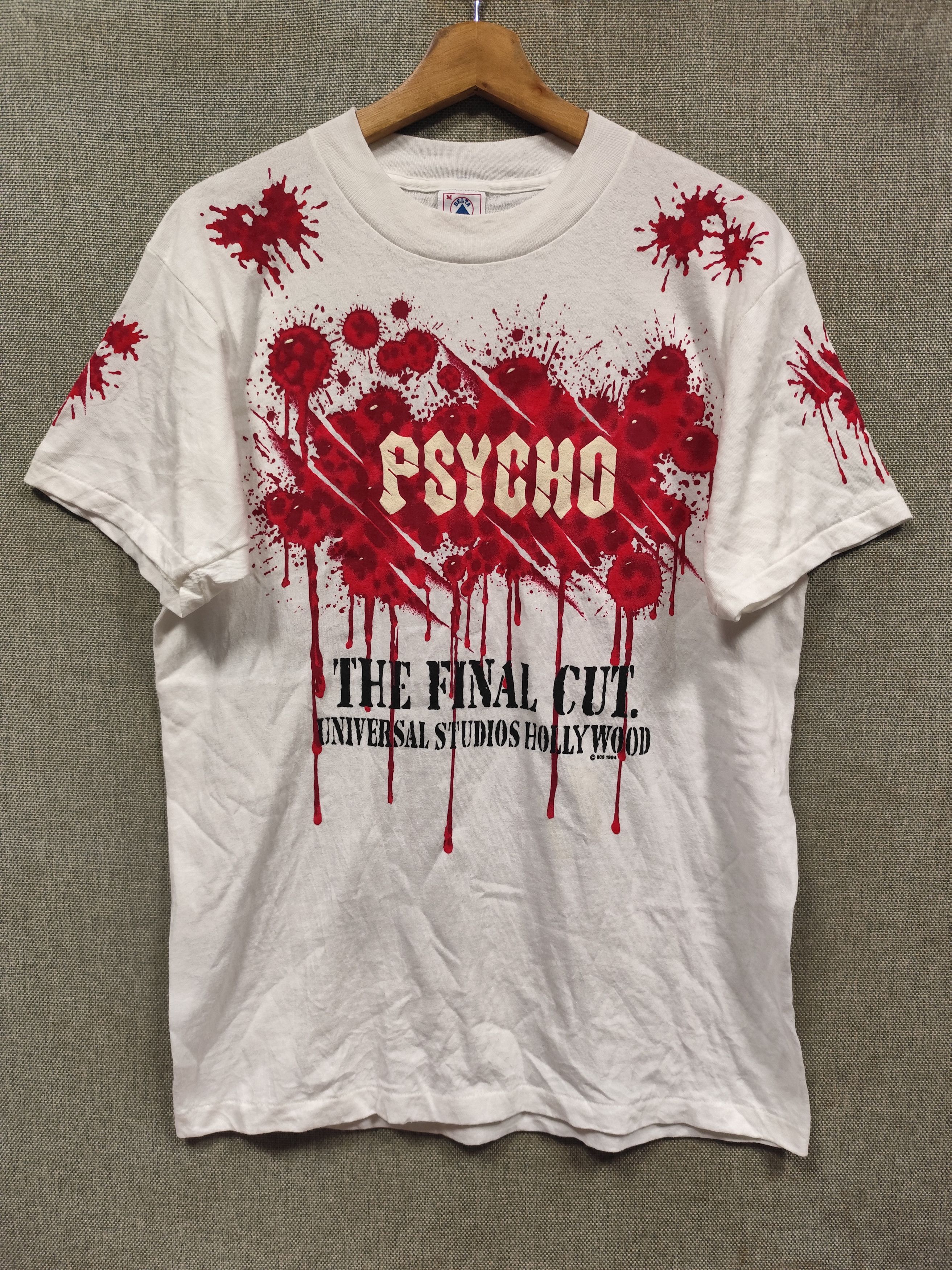 Vintage 90s t shirt movie psycho the final cut