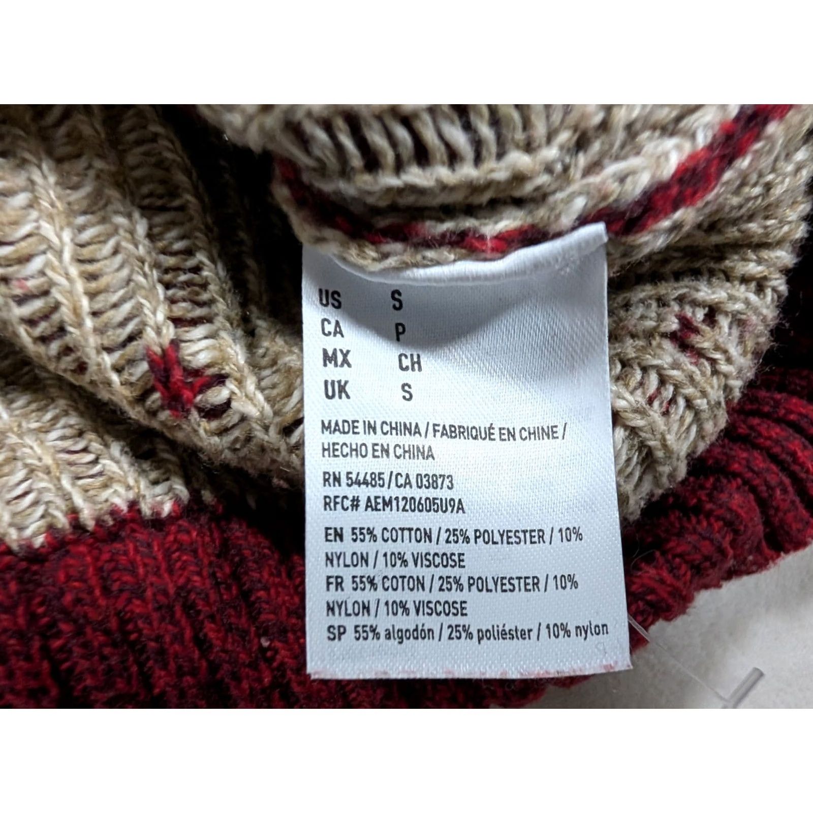 American Eagle Outfitters American Eagle Outfitters Sweater Aztec Fair Isle Red Men's S Pullover 1/4 Zip Knit Casual Vintage No Size US S / EU 44-46 / 1 - 7 Thumbnail