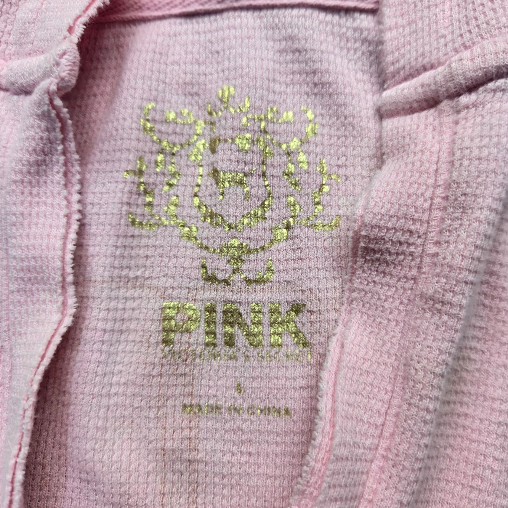 Pinko Pink Hoodie Women's Small S Lightweight Waffle Knit Pullover Sweater Chill Out Casual Activewear PINK Fabric Cotton Blend 55% Cotton 45% Polyester Size S / US 4 / IT 40 - 4 Thumbnail