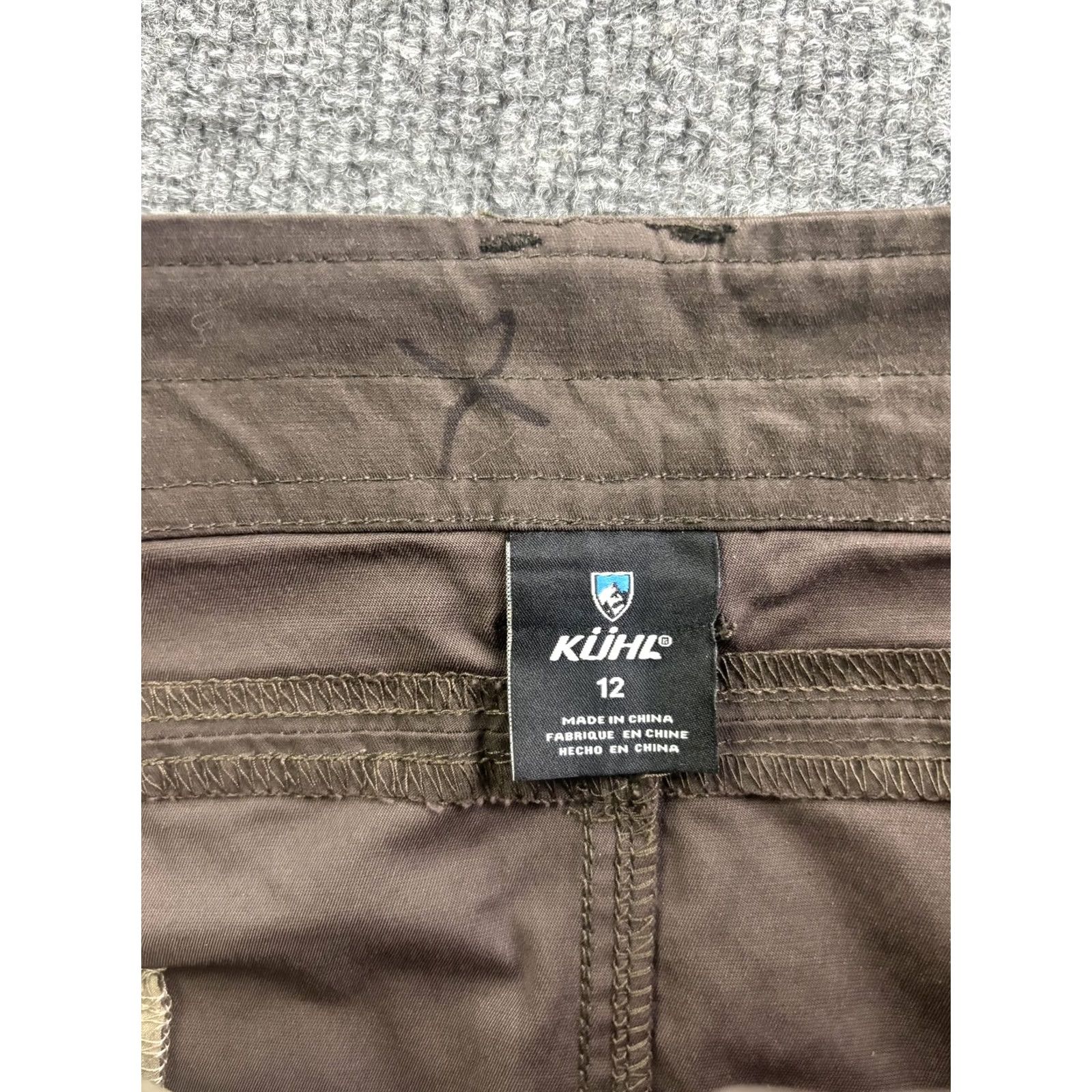 Vintage KÜHL Skirt Womens 12 Brown Twill Short Pockets Casual Stretch Travel Pencil Skirt Womens 12 Brown Twill Short Pockets Travel Casual Size 34" / US 12 / IT 48 - 2 Thumbnail