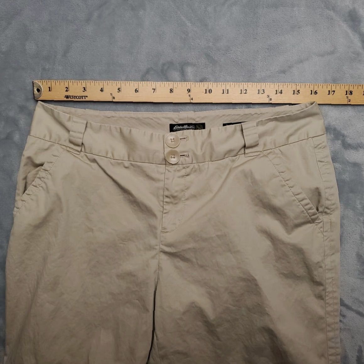 Eddie Bauer VINTAGE Eddie Bauer Pants Womens 10 Beige Blakely Fit Wide Leg Slight Stretch Casual Size 32" / US 10 / IT 46 - 7 Thumbnail