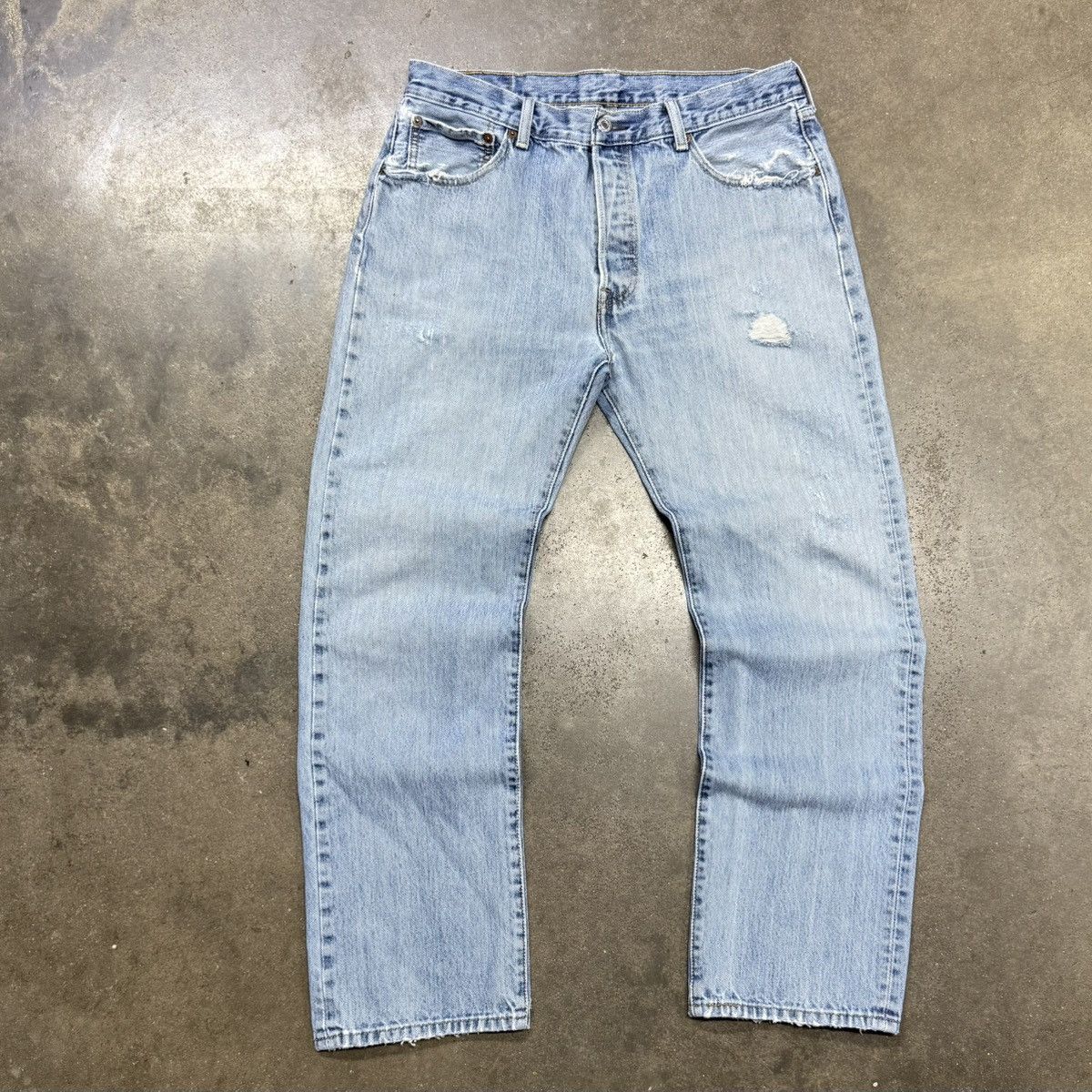 Levi's Levi’s 501 XX Vintage Button Fly Jeans Light Wash Size US 31 - 3 Thumbnail