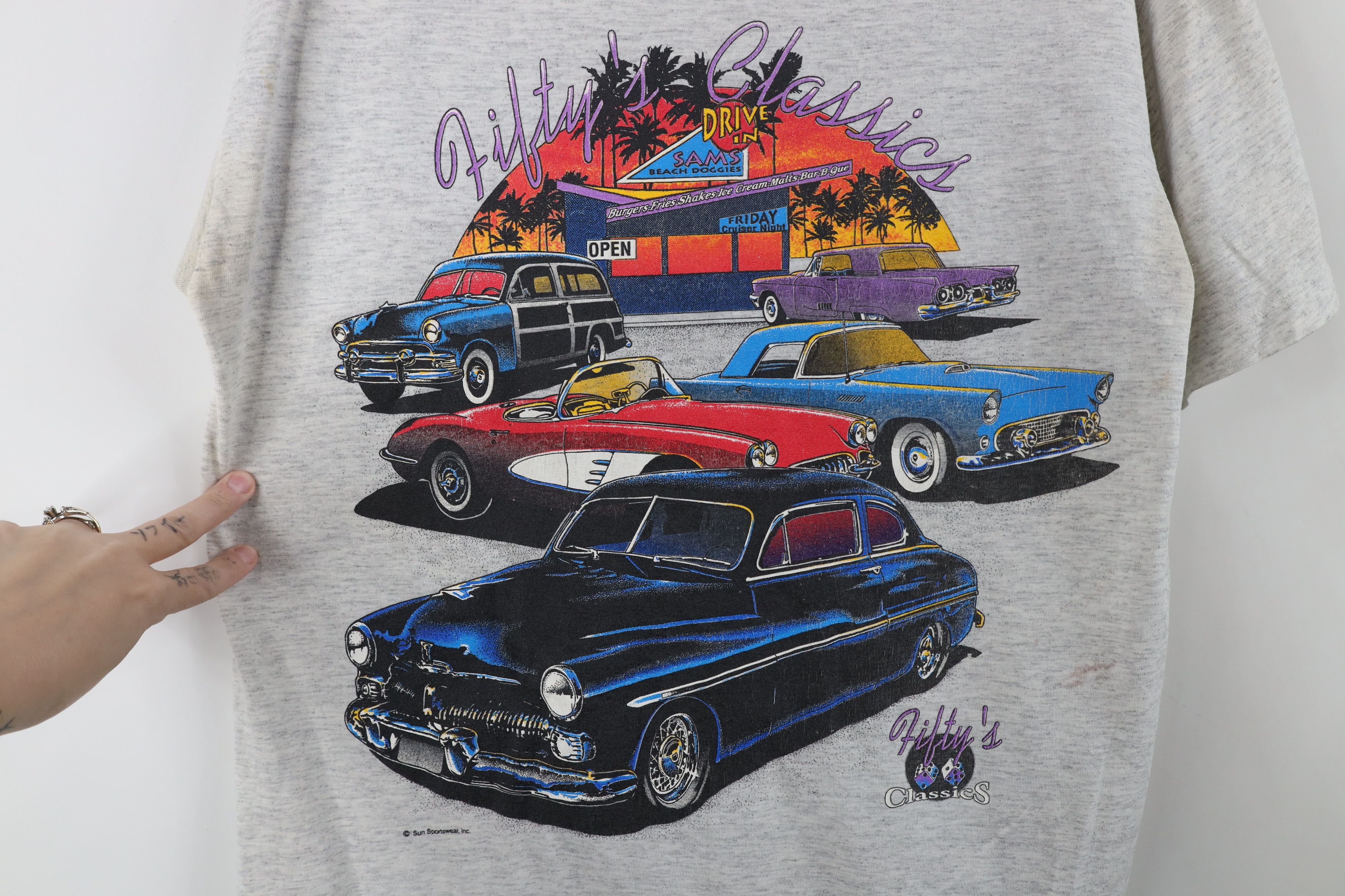 Vintage Vintage 90s Streetwear Diner Hot Rod Fiftys Classics T-Shirt Size US M / EU 48-50 / 2 - 4 Thumbnail