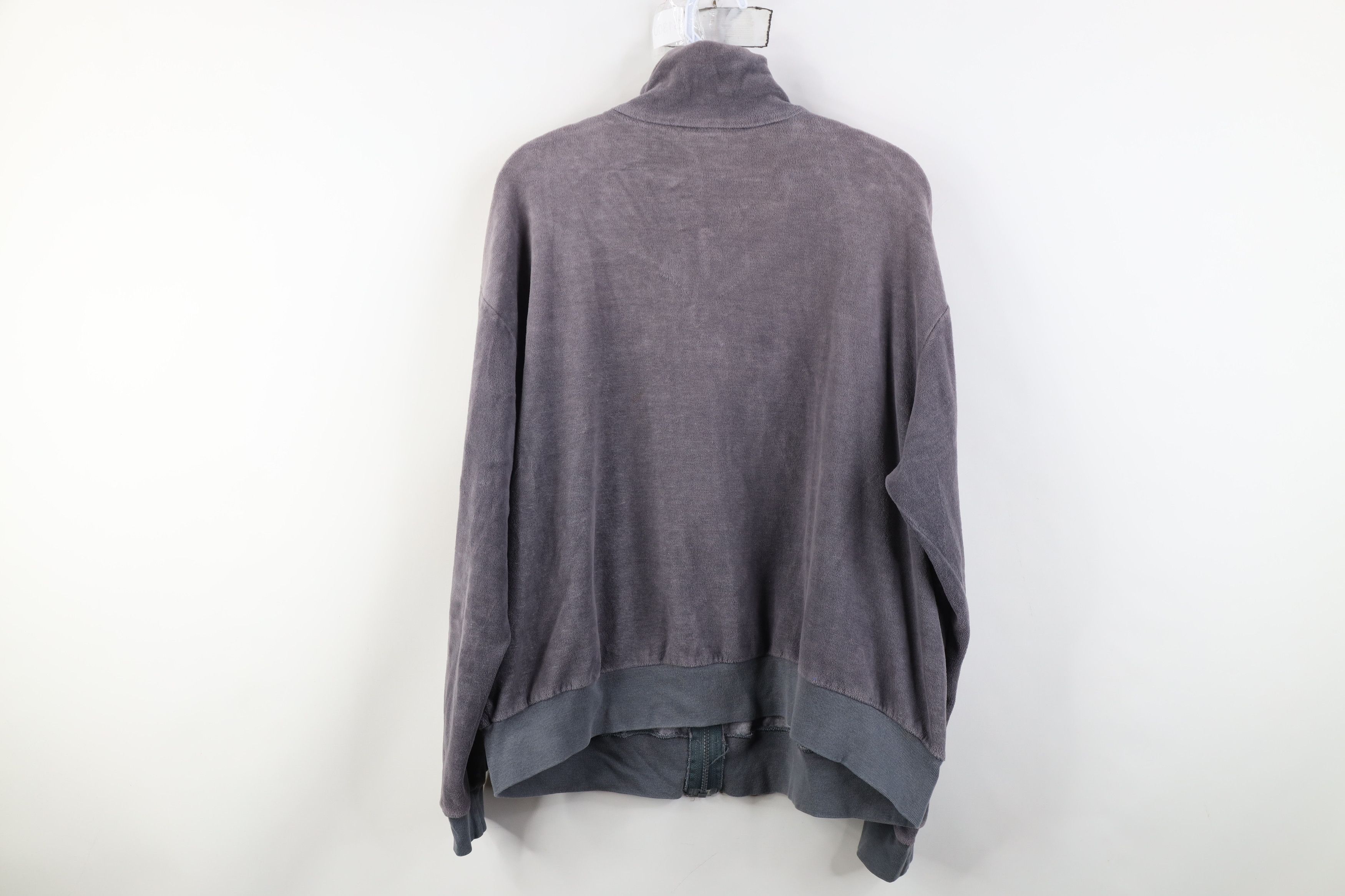 Vintage Vintage 70s Streetwear Boxy Fit Velour Track Jacket USA Size US XL / EU 56 / 4 - 11 Thumbnail