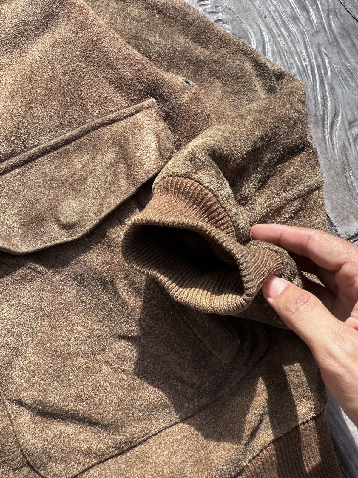 Japanese Brand Vintage 90s Leather Suede Jacket Schott Style Size US L / EU 52-54 / 3 - 9 Thumbnail