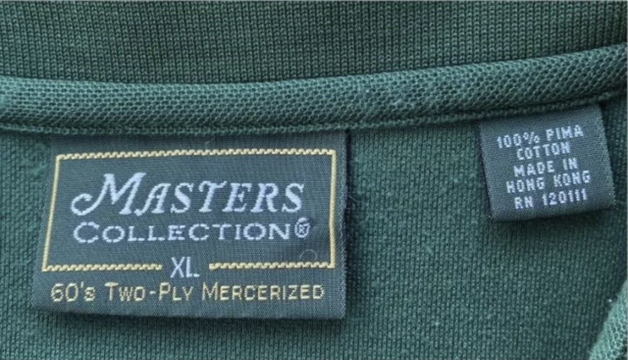 The Masters Masters Augusta Golf 60’s Two-Ply Mercerized Polo Shirt XL Size US XL / EU 56 / 4 - 6 Thumbnail