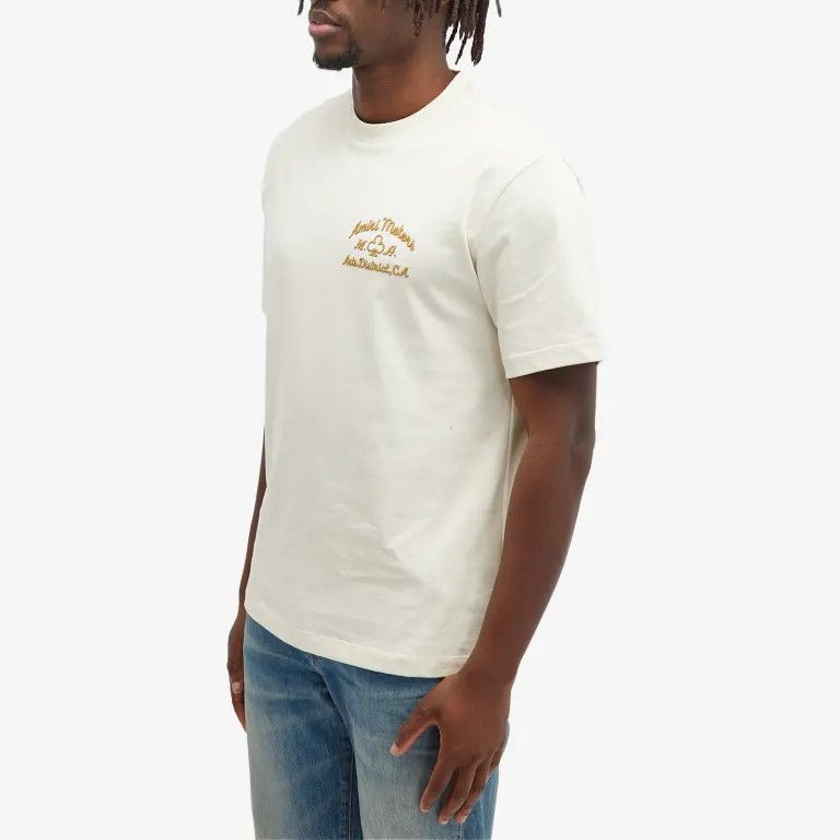 Amiri o1mle0925 Amiri Motors Tee in Alabaster White Size US XXL / EU 58 / 5 - 2 Thumbnail
