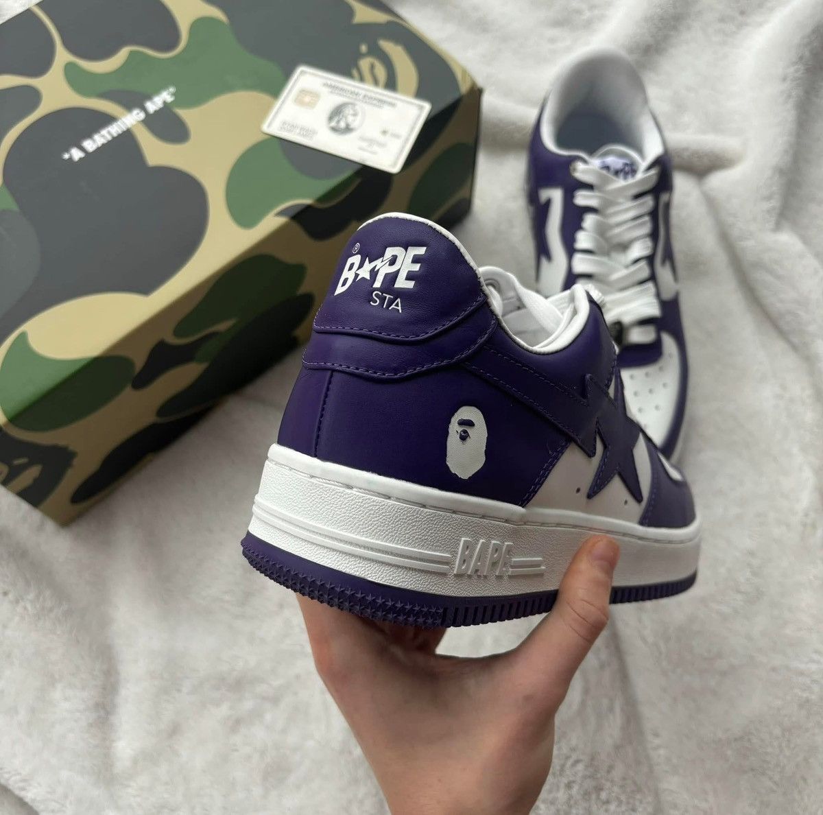Bape Bape Sta Court Purple Sneakers Size US 9 / EU 42 - 4 Thumbnail