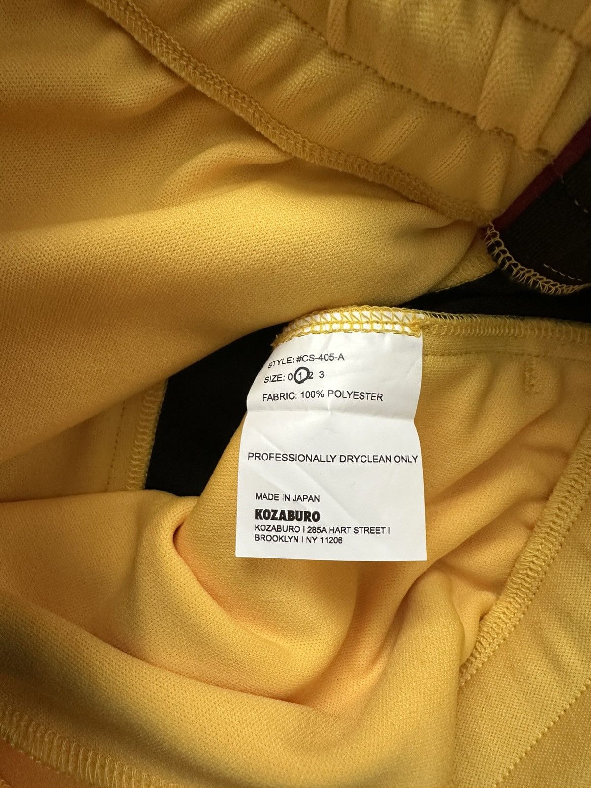 KOZABURO Kozaburo SS20 Dojo Tracksuit Yellow Size US S / EU 44-46 / 1 - 20 Thumbnail