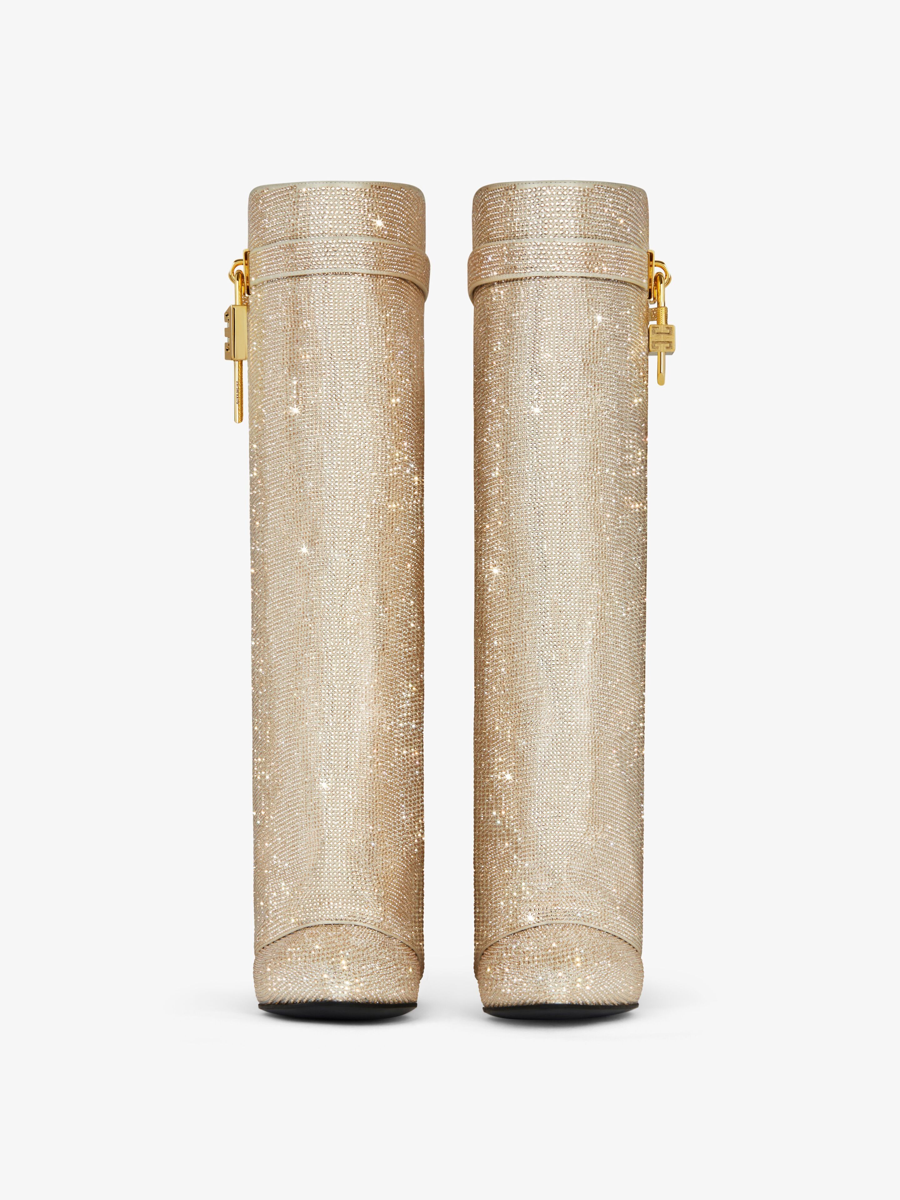 Givenchy o1srvl11e0525 Shark Lock Pant Boots 90mm in Almond Size US 11.5 / IT 41.5 - 3 Thumbnail