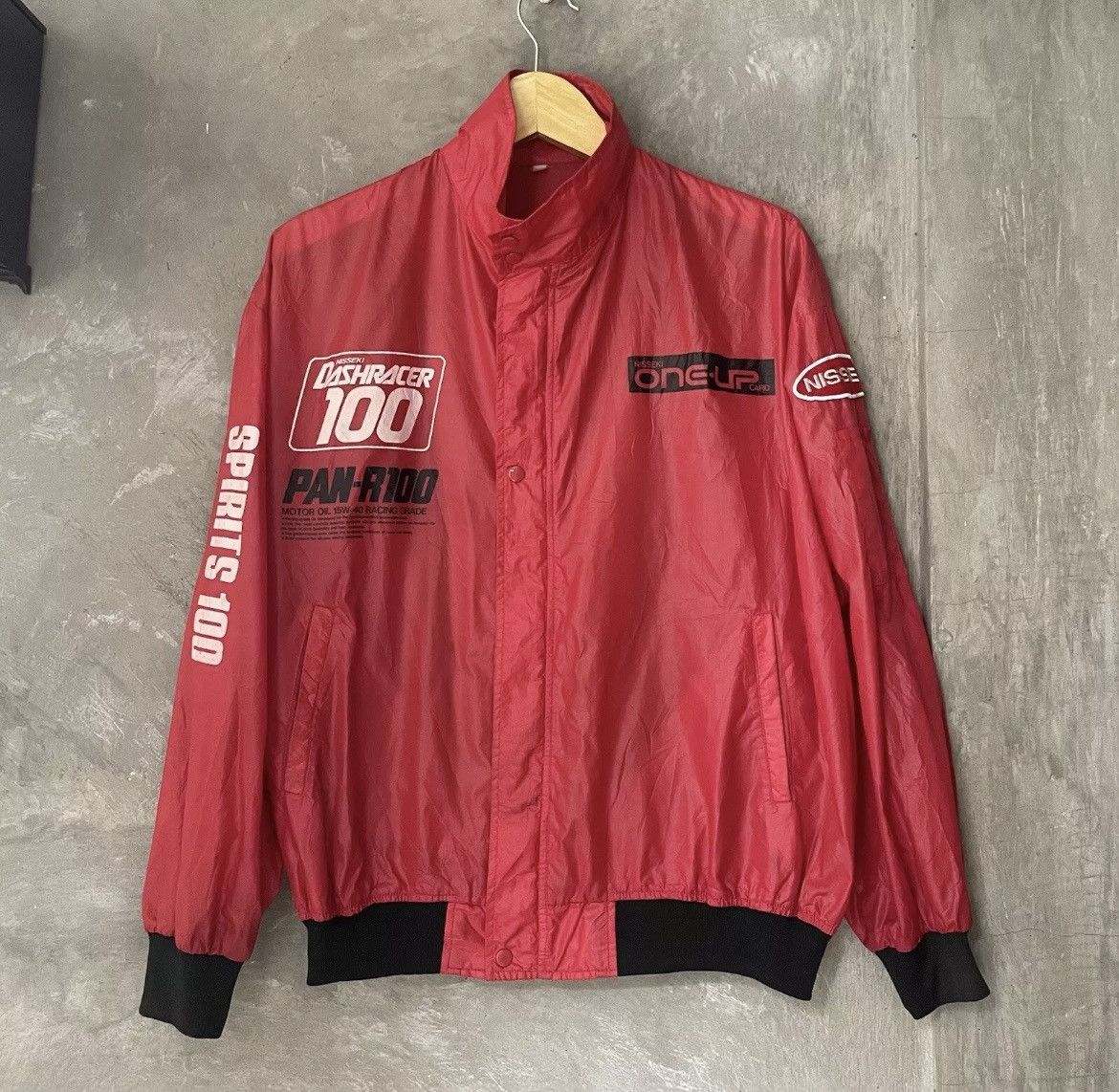 Sports Specialties × Vintage Vintage Racing Team Jacket Nisseki Japan Dash Racer 100 Red Size US L / EU 52-54 / 3 - 2 Thumbnail