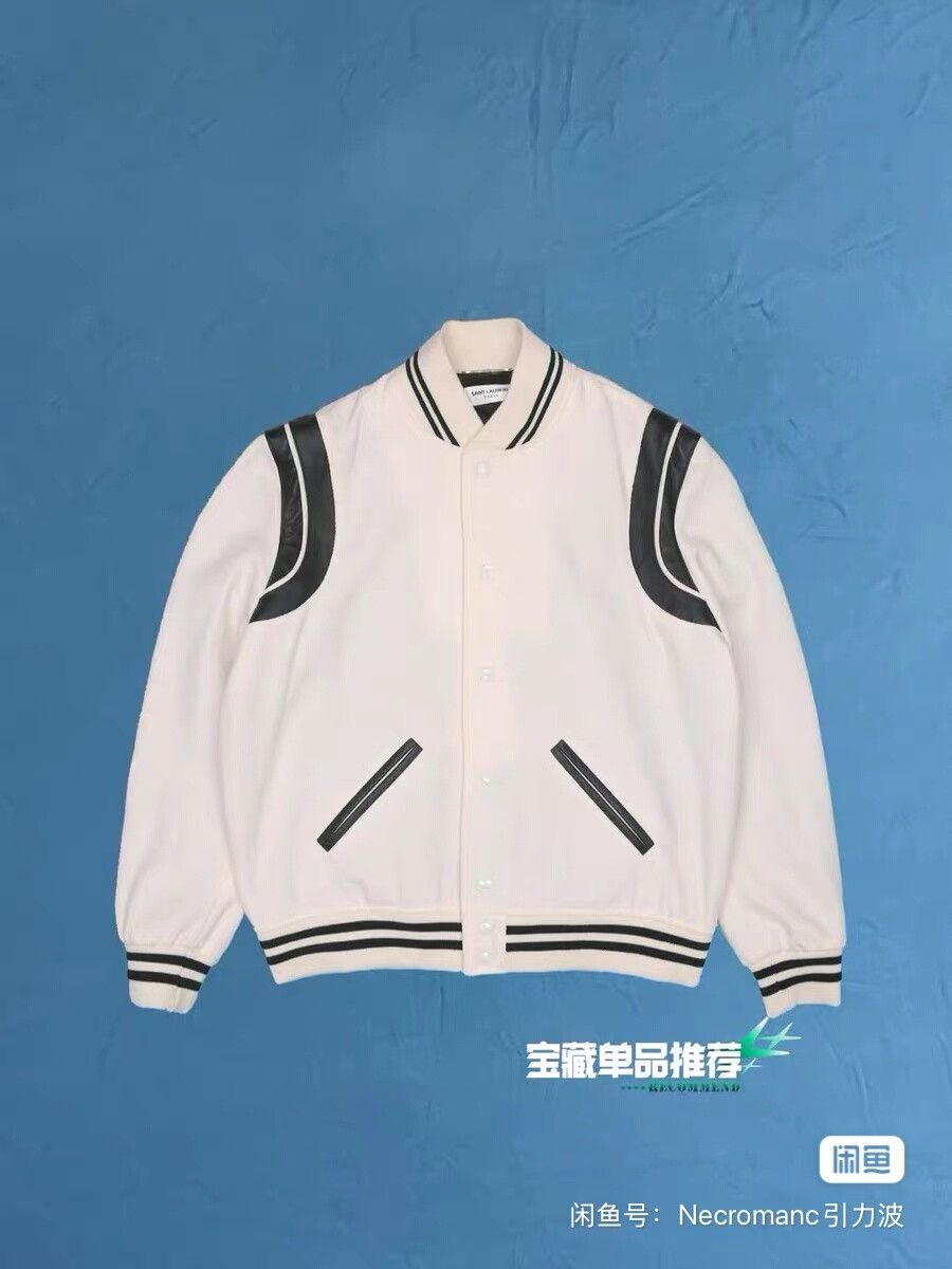 Yves Saint Laurent Yves Saint Laurent YSL SLP Baseball Jacket Size US XL / EU 56 / 4 - 1 Thumbnail