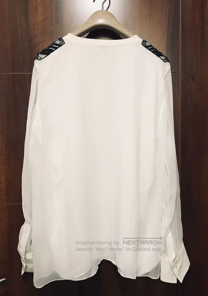 Brunello Cucinelli brunello cucinelli Beaded Crystal Blouse Size XL / US 12-14 / IT 48-50 - 4 Thumbnail