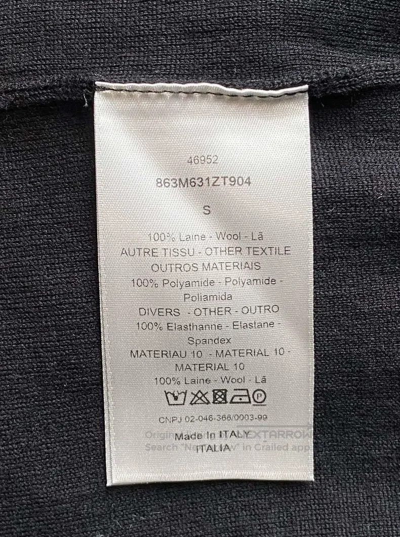 Dior Dior Black irregular zipper sweatshirt Size US S / EU 44-46 / 1 - 6 Thumbnail