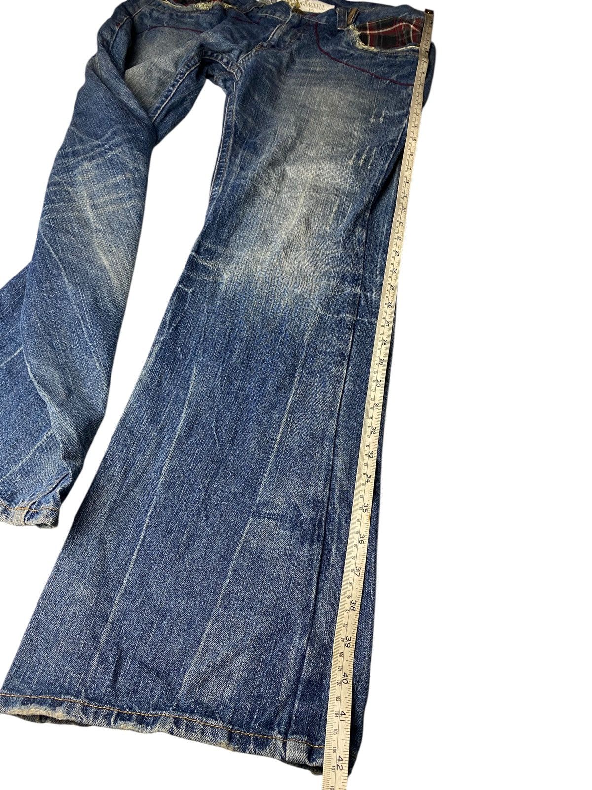 If Six Was Nine 2000's Graceful to Heaven Seawash Flared Jeans Size US 31 - 13 Thumbnail