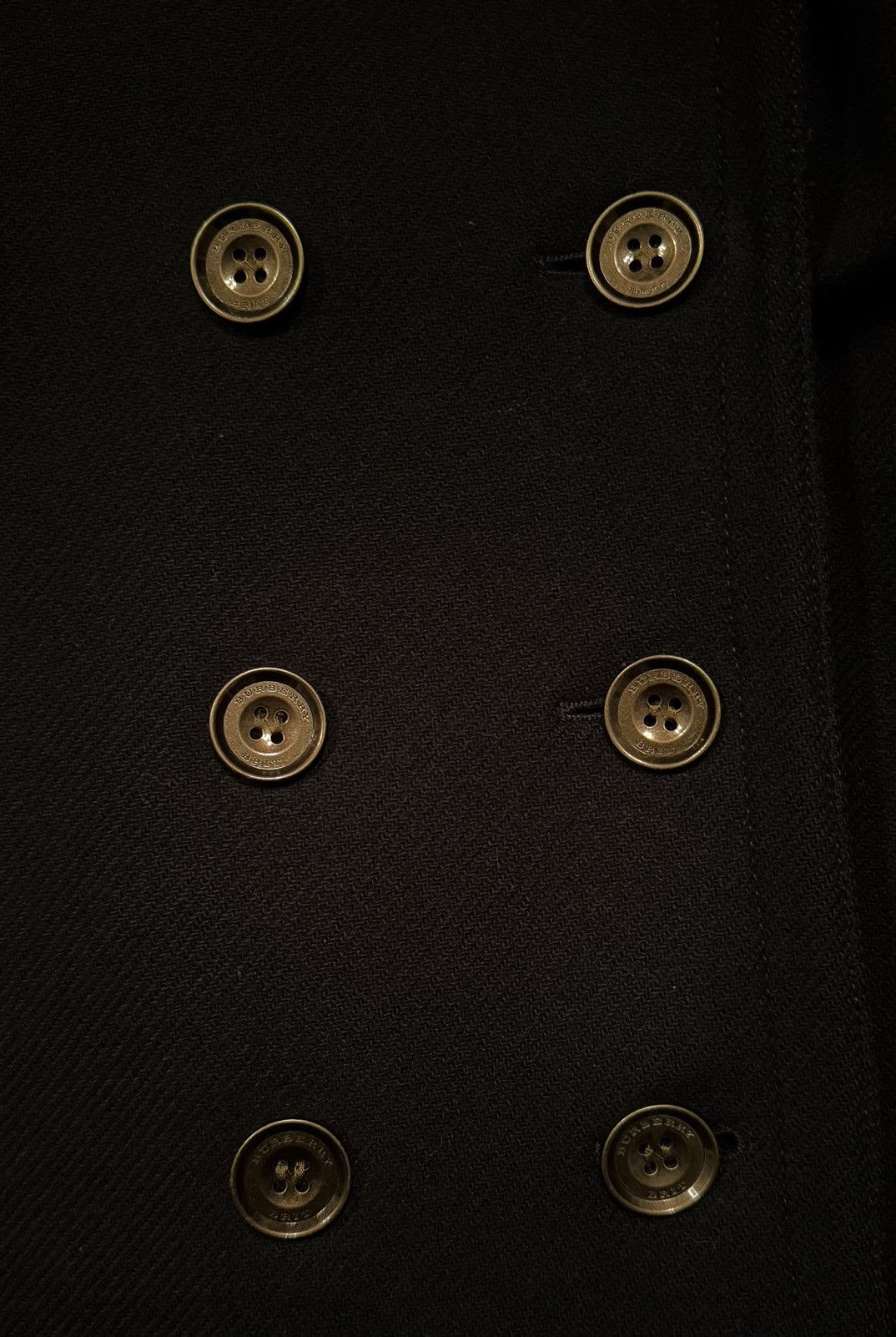 Burberry × Designer Burberry Brit double breasted wool coat jacket Size XL / US 12-14 / IT 48-50 - 4 Thumbnail