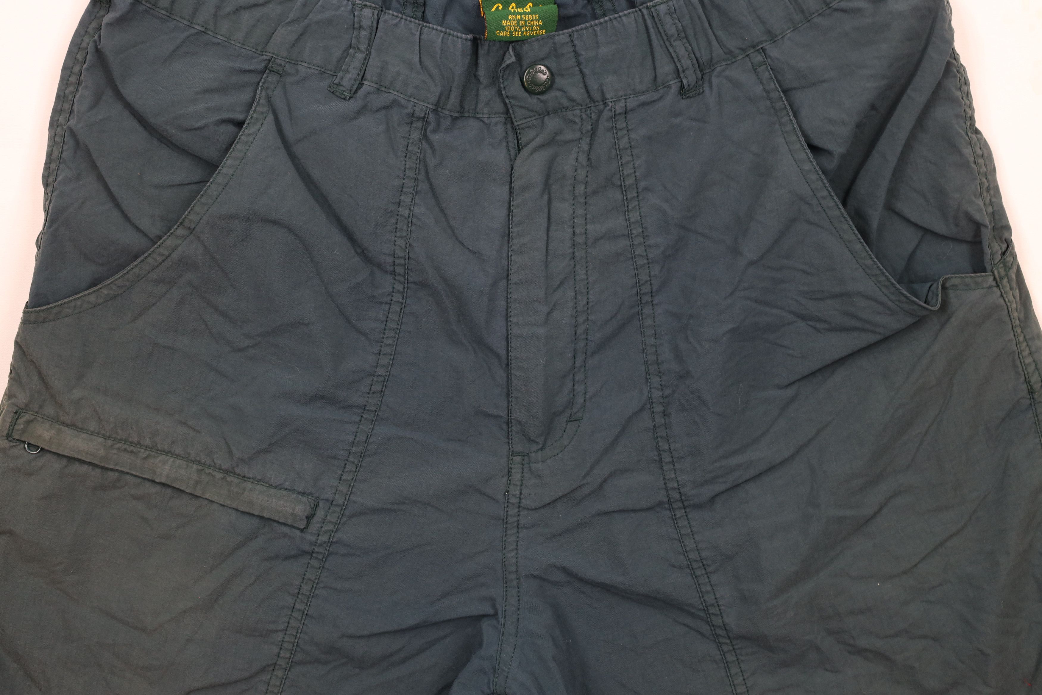 Cabelas × Vintage Vintage 90s Cabelas Blank Above Knee Shorts Green Polyester Size US 32 / EU 48 - 3 Thumbnail