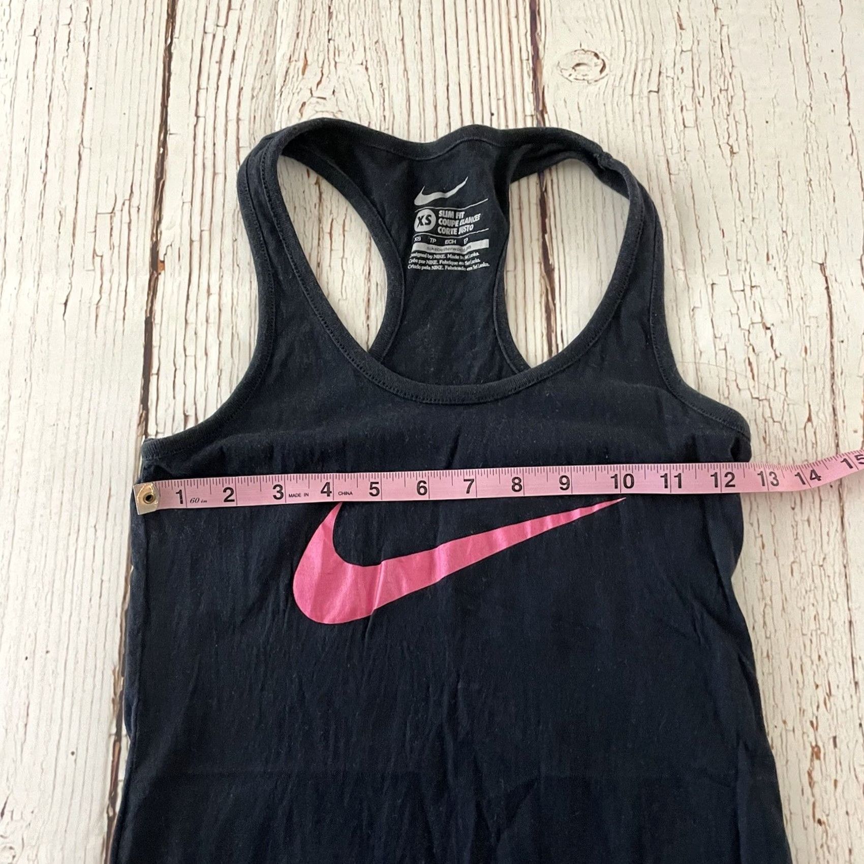Nike Nike Racer Back Slim Fit Athletic Tank Top Women XS Black Pink Tank Shirt Slimmer Racerback Activewear Nike Racer XS Womens Size XS / US 0-2 / IT 36-38 - 3 Thumbnail