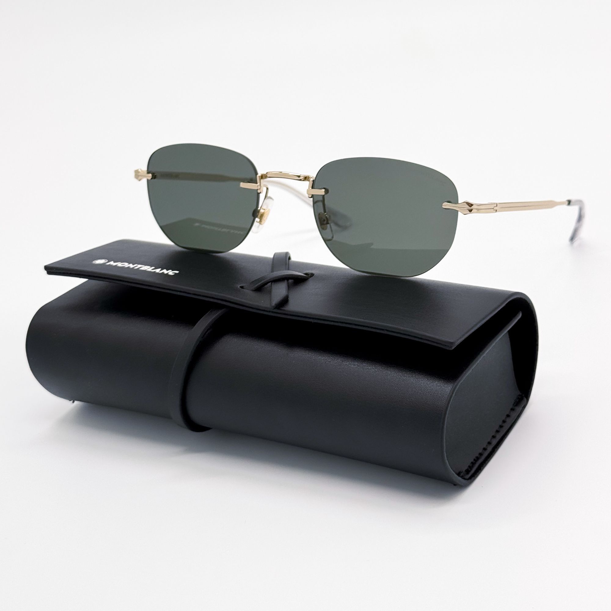 Montblanc NEW MONTBLANC SUNGLASSES MEN GOLD/GRAY MB0303S 001 EYEWEAR Size ONE SIZE - 1 Thumbnail