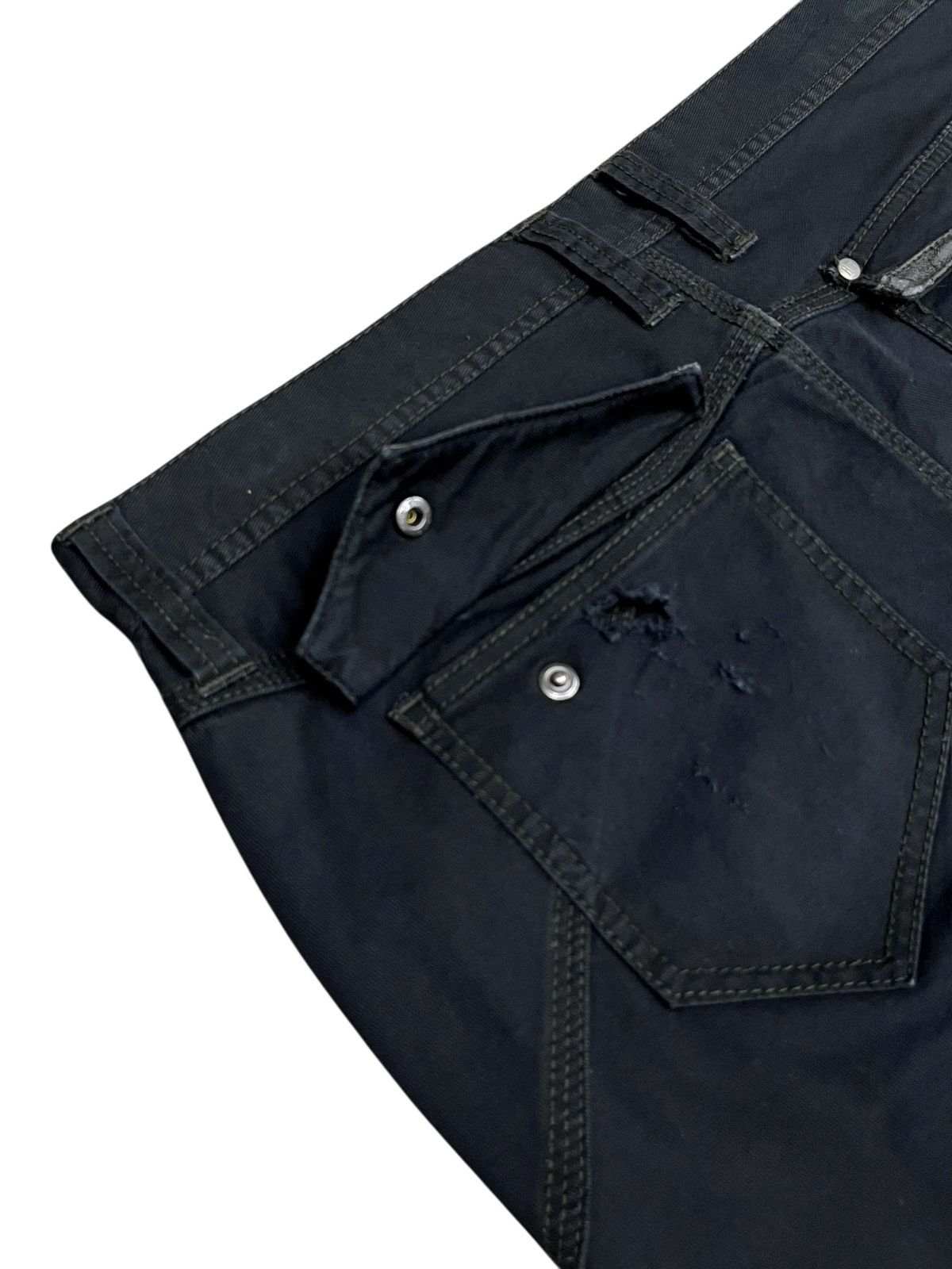 HIDEAWAYS 🔥NICOLE Hideaways Avant Garde Moto Zip Panel Straight Pants Size US 31 - 10 Thumbnail