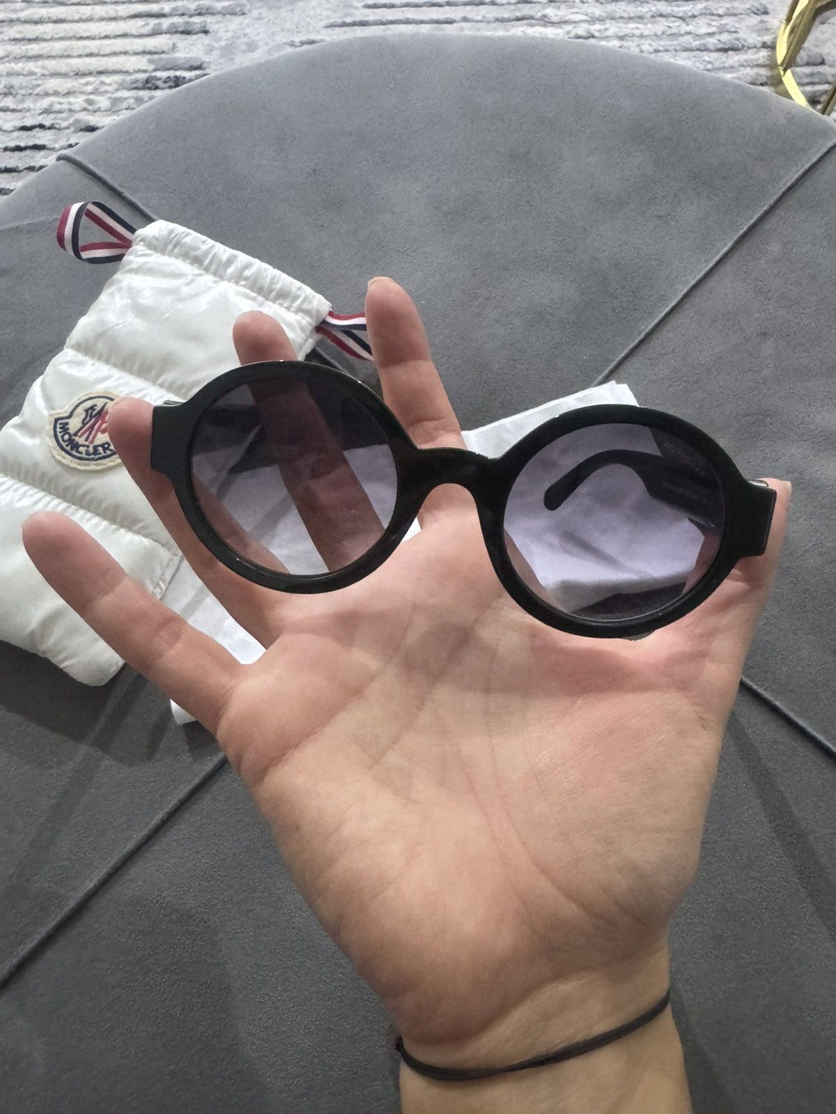 Moncler Moncler round sunglasses Size ONE SIZE - 4 Thumbnail