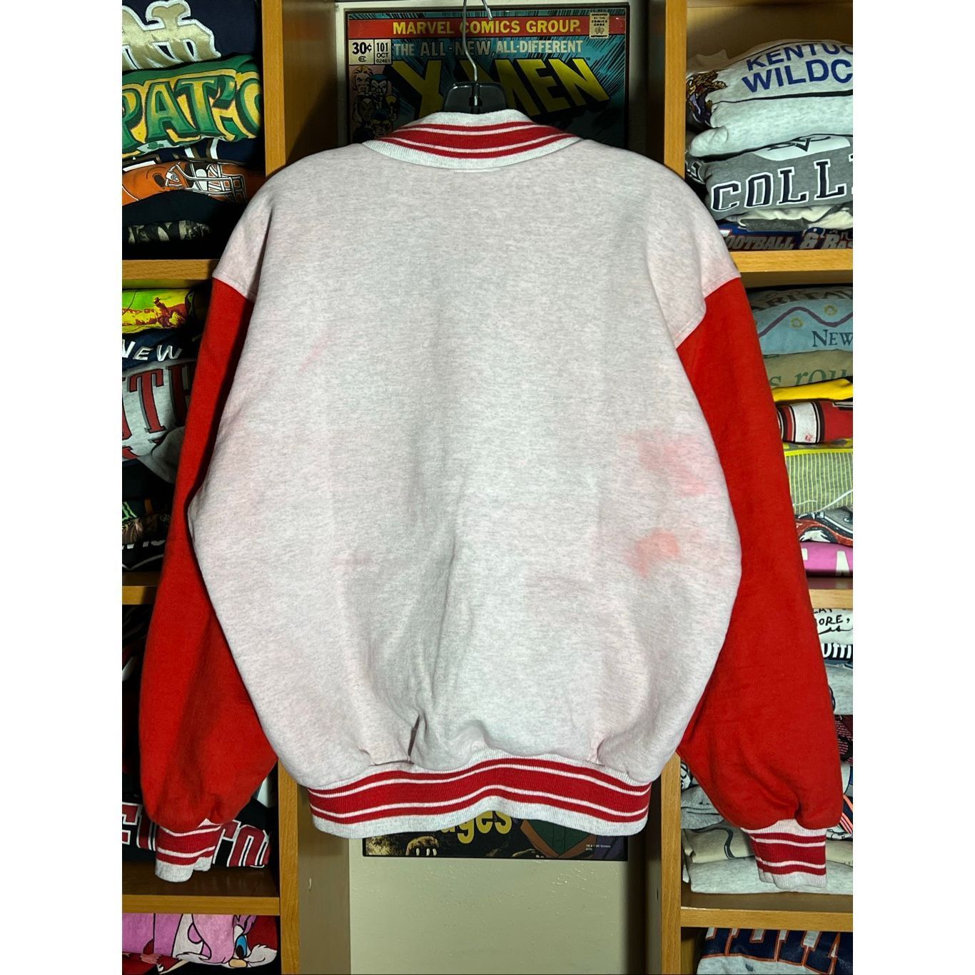Fruit Of The Loom Vintage 90s Ohio State Buckeyes University Bomber Jacket Size US L / EU 52-54 / 3 - 3 Thumbnail