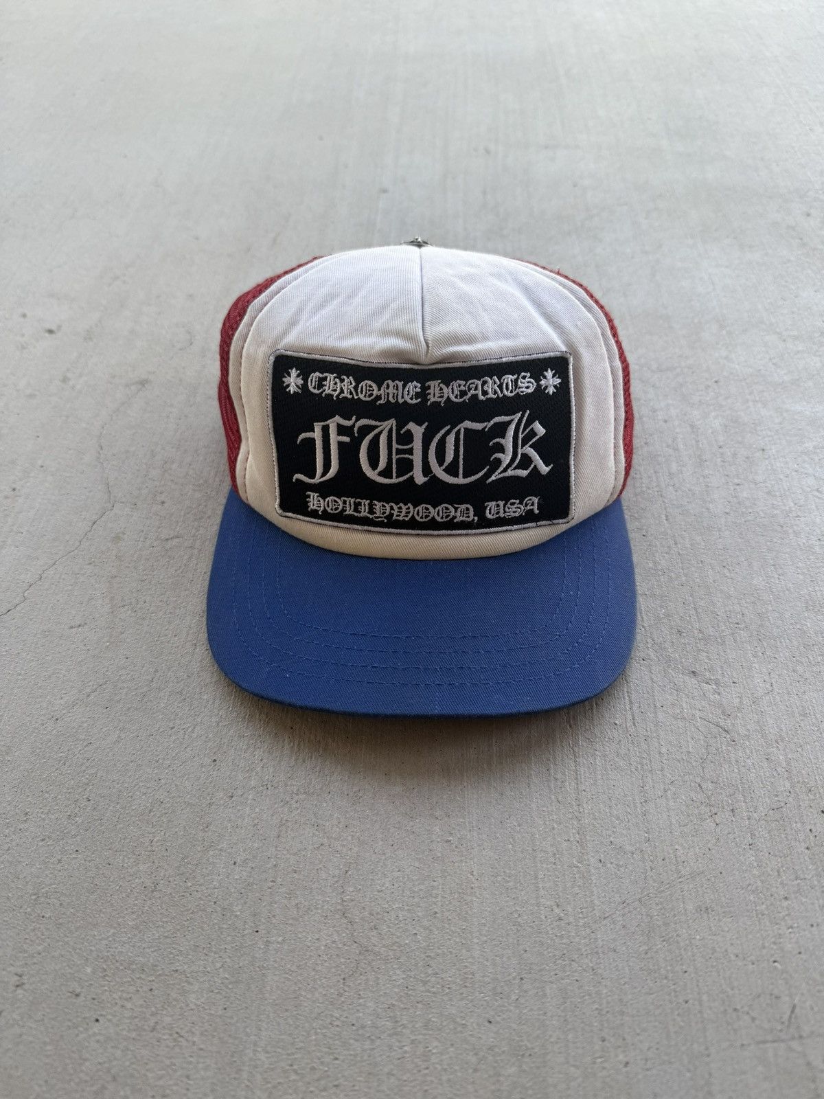 Chrome Hearts Early 2000s Chrome Hearts “FUCK” Trucker Hat — Rare Colorway Size ONE SIZE - 1 Thumbnail