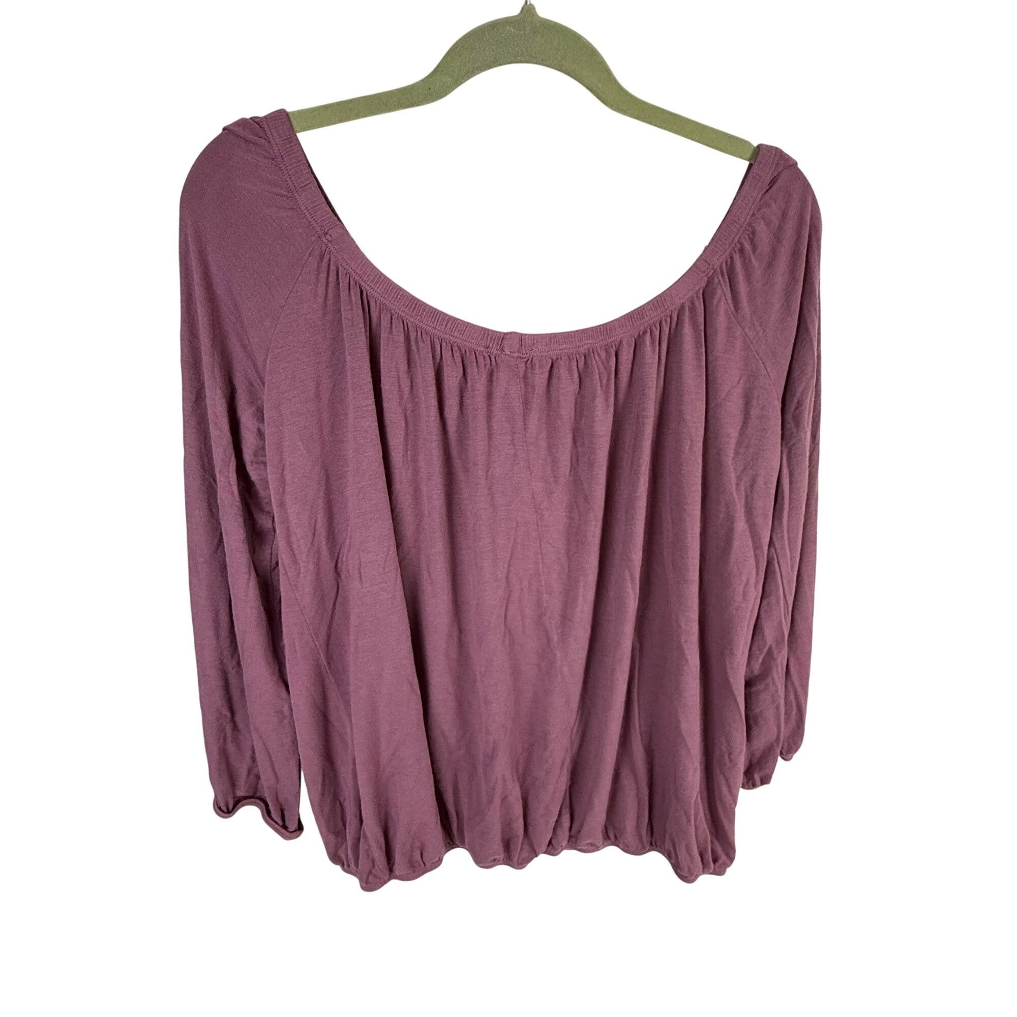 Other Persaya Off the Shoulder Boho Peasant Top Purple Size XL Size XL / US 12-14 / IT 48-50 - 3 Thumbnail