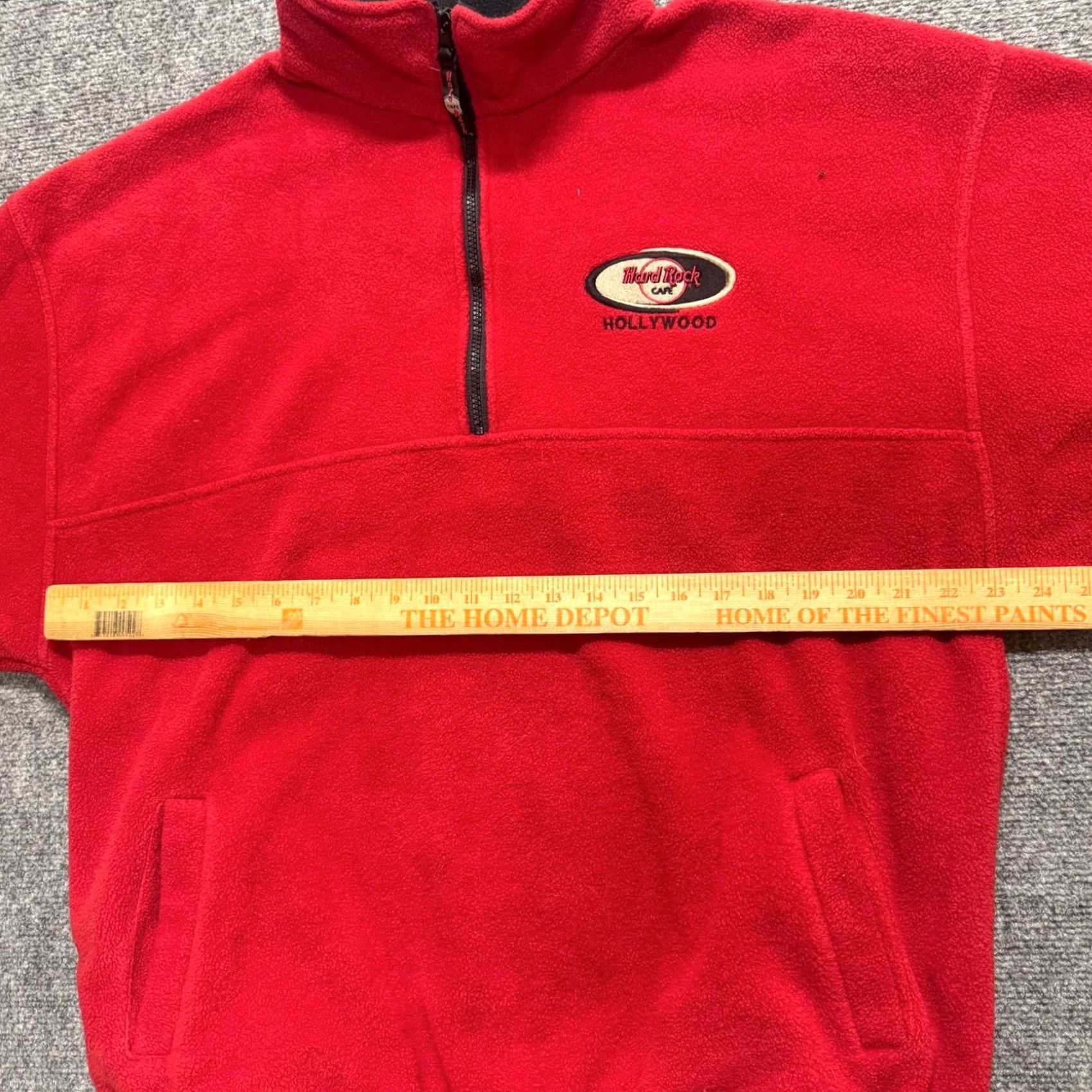 Hard Rock Cafe Hard Rock Cafe Sweatshirt Quarter Zip Pullover Red XL Men Fleece Distressed Hangar Ready Shoes? Size US XL / EU 56 / 4 - 6 Thumbnail