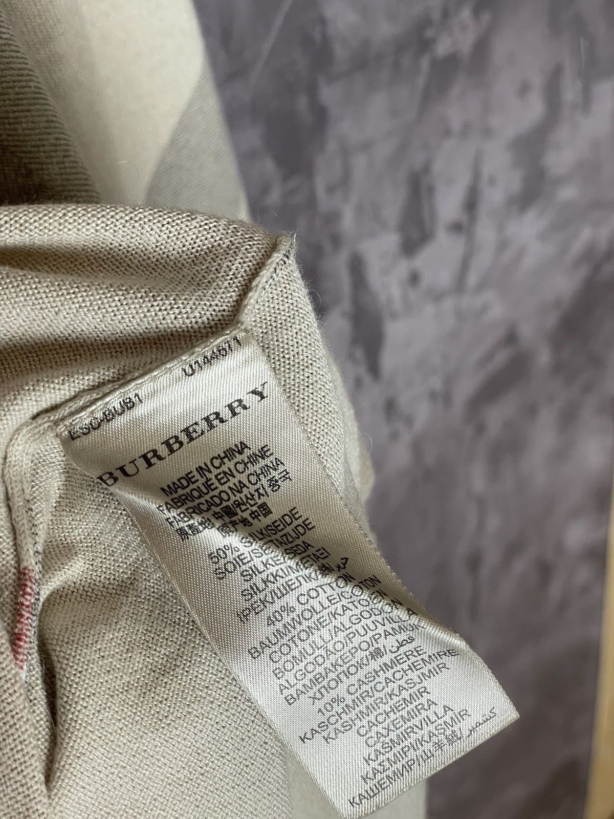Burberry × Vintage Burberry Brit Nova Check Cashmere Wool Women's Sweater Size S / US 4 / IT 40 - 9 Thumbnail
